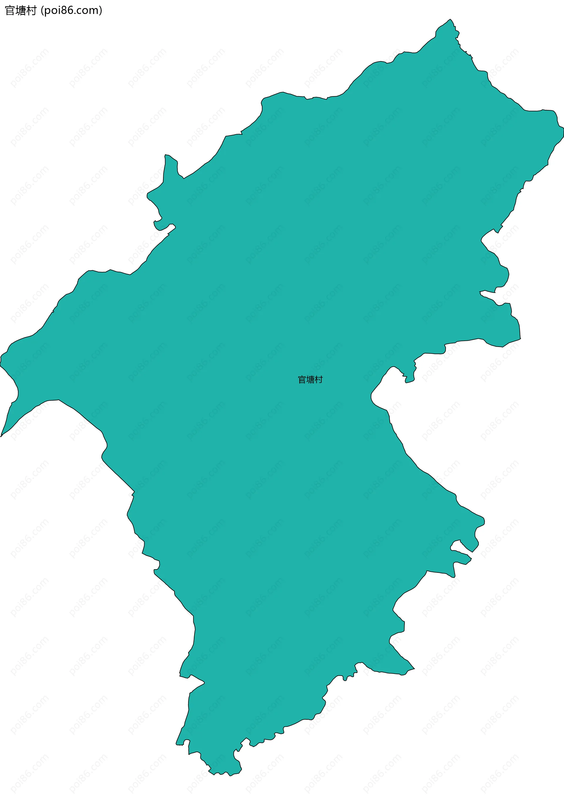 官塘村边界地图