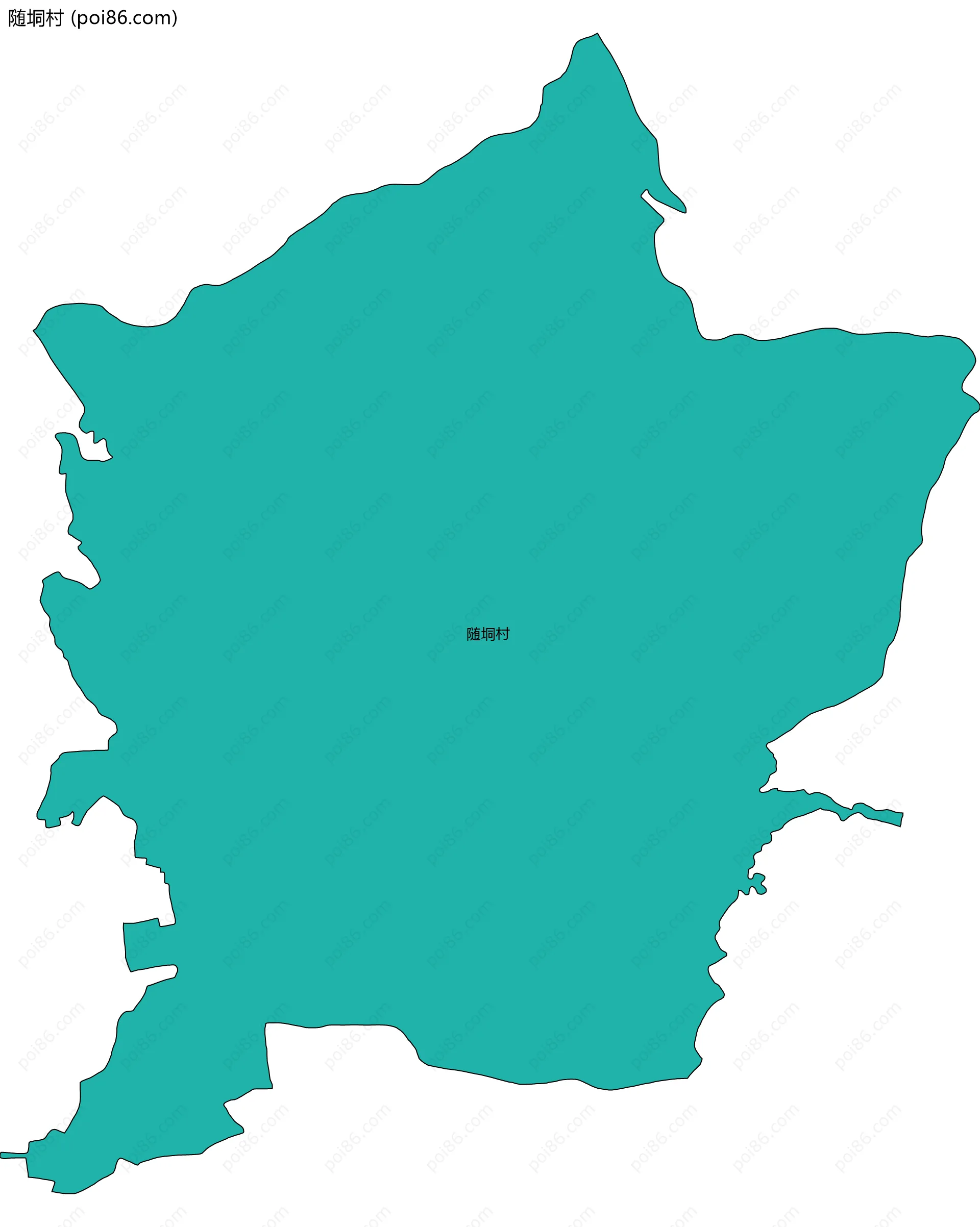 随垌村边界地图