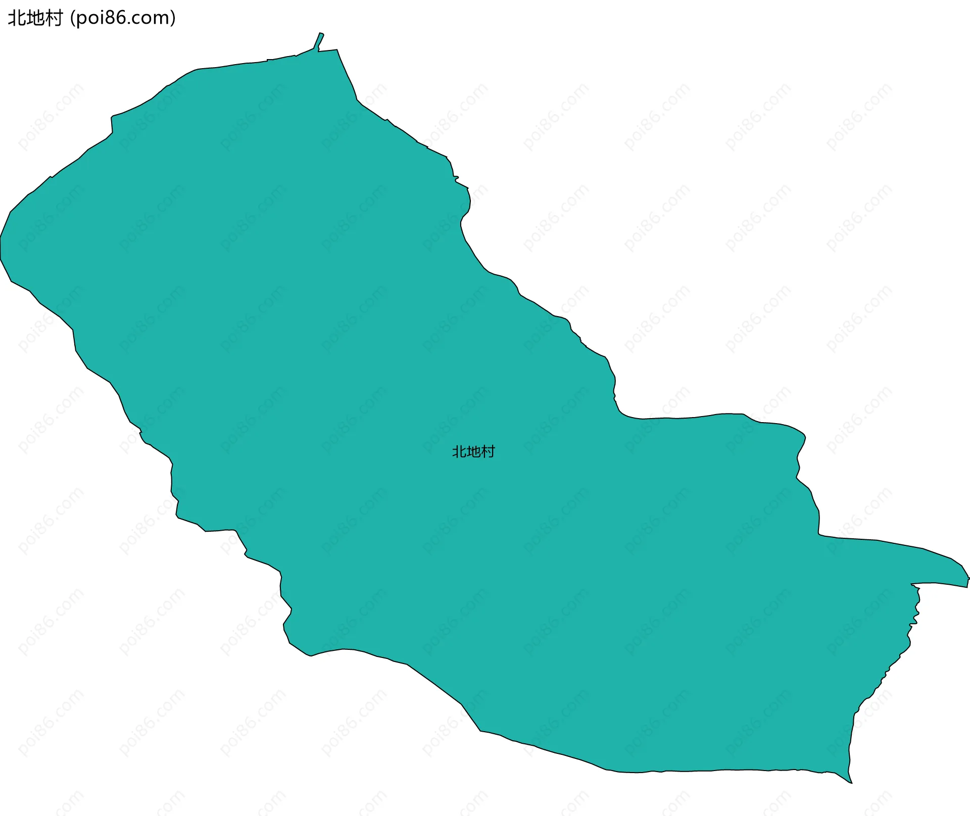 北地村边界地图