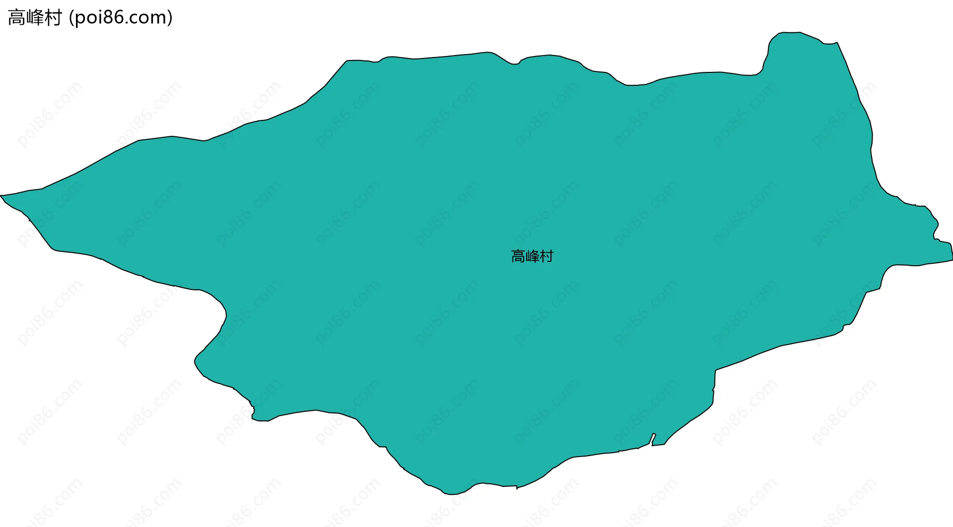 高峰村边界地图