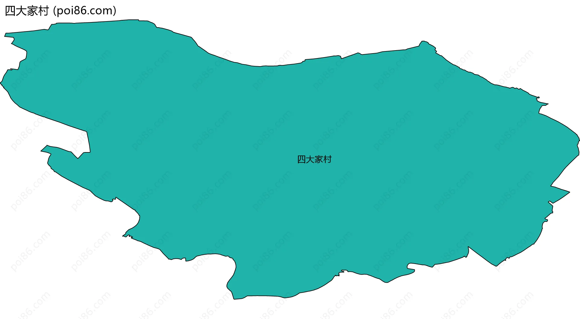 四大家村边界地图