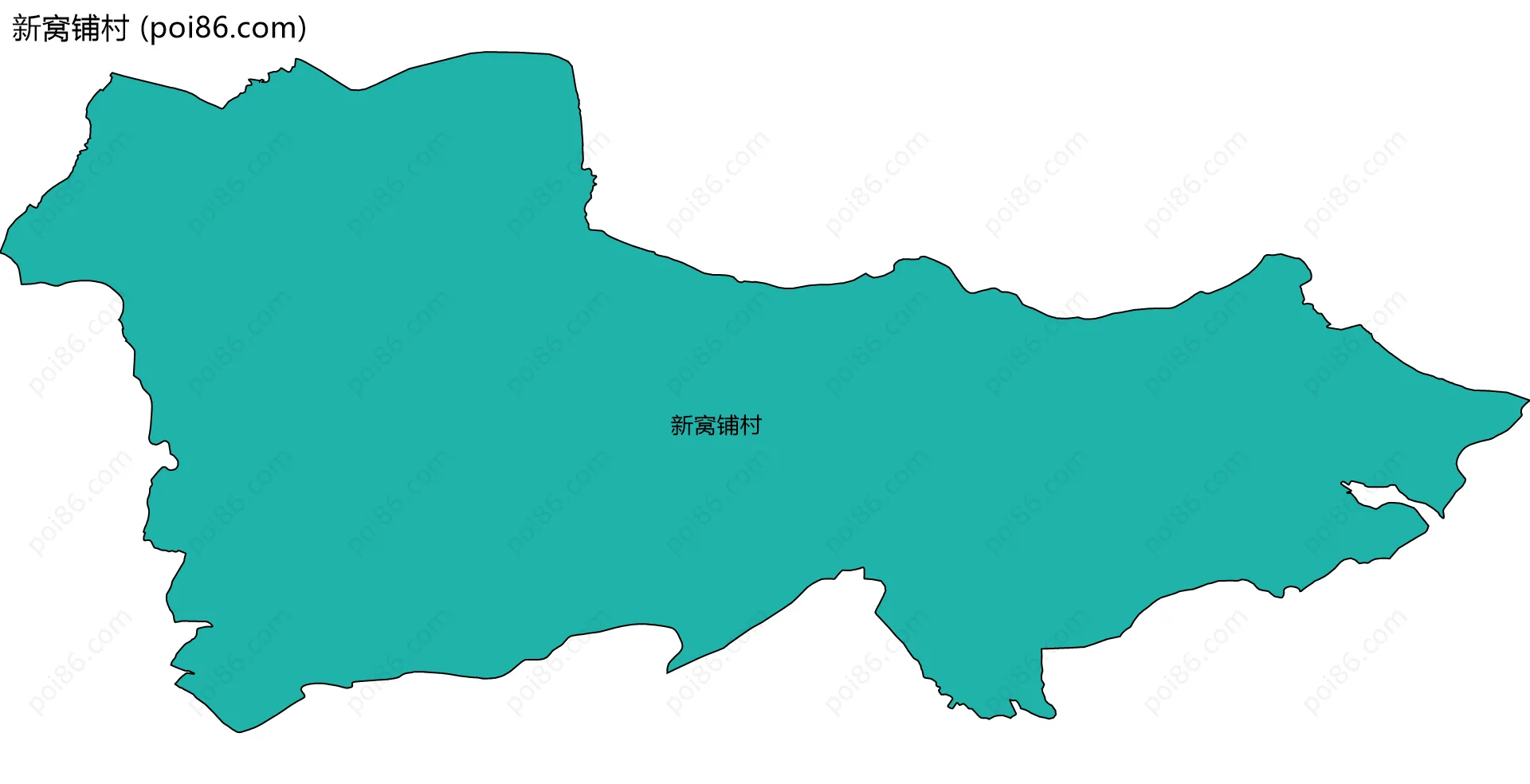 新窝铺村边界地图