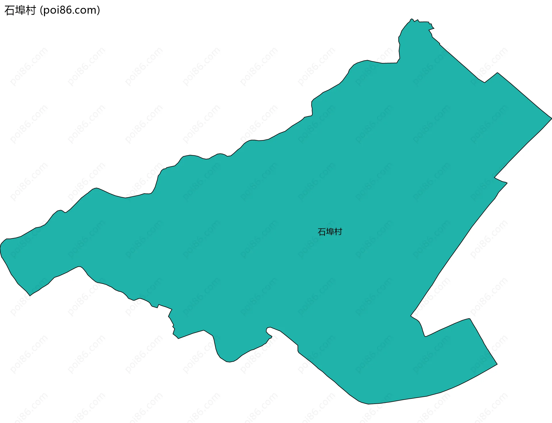 石埠村边界地图