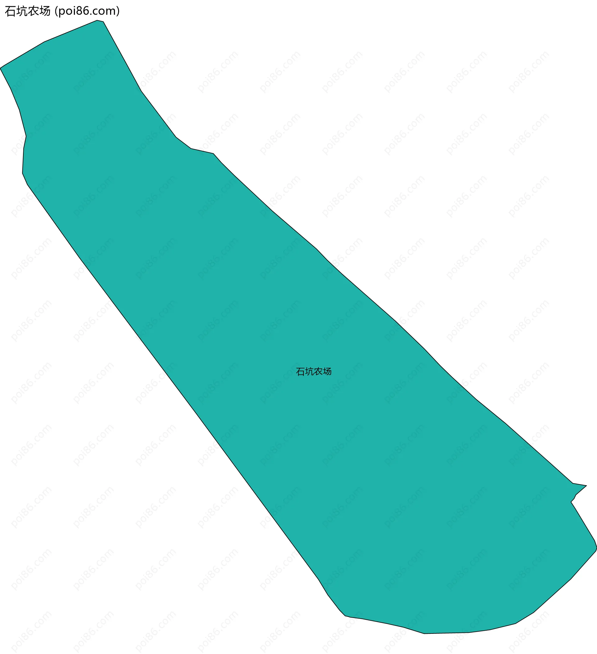 石坑农场边界地图