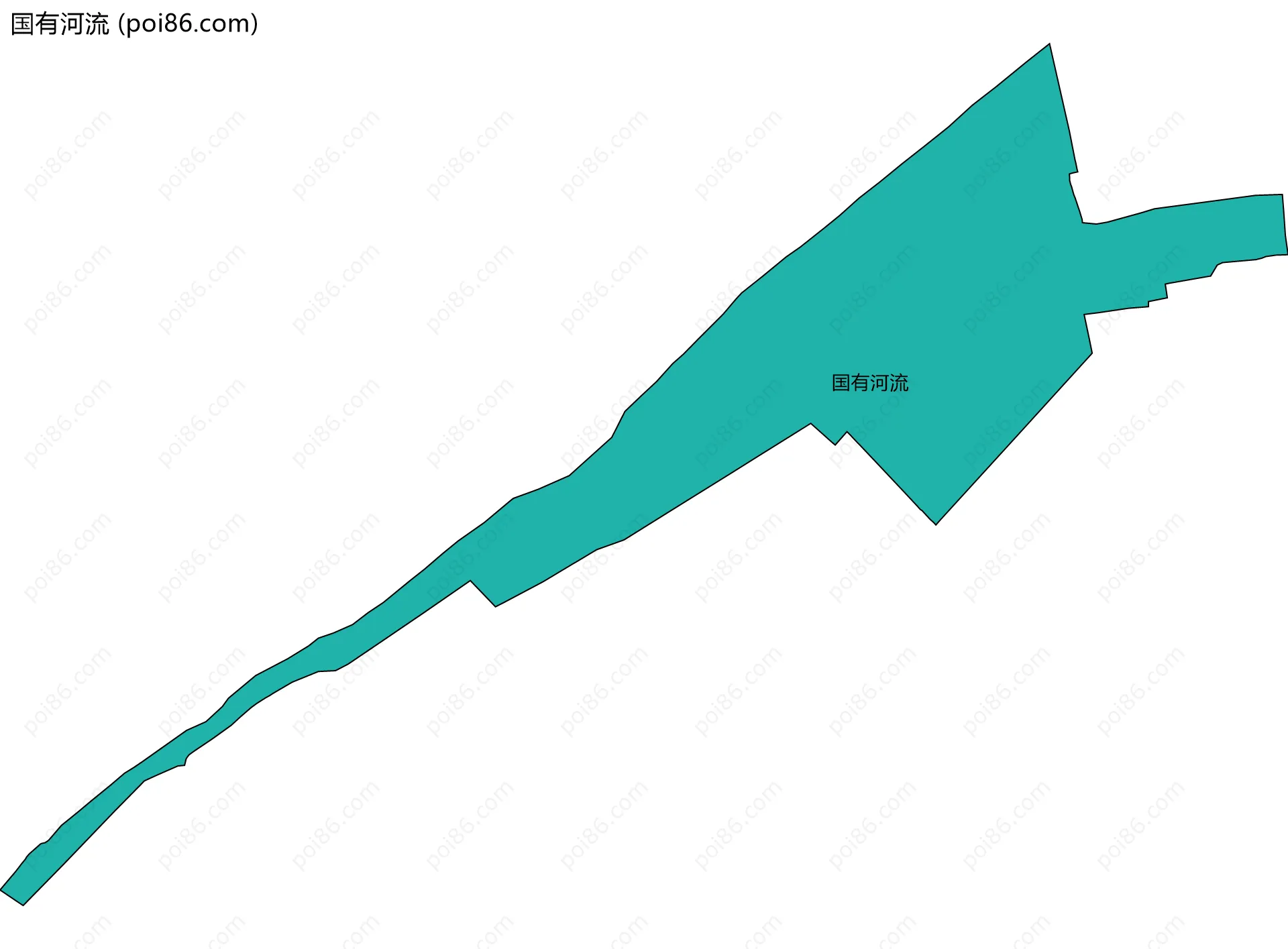 国有河流边界地图