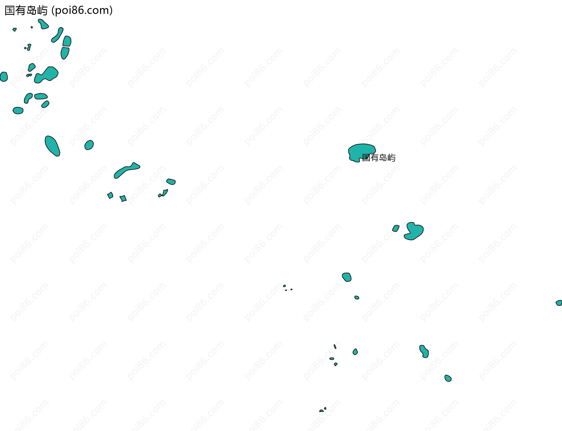 国有岛屿边界地图
