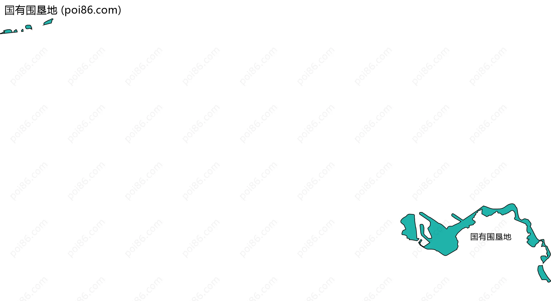 国有围垦地边界地图