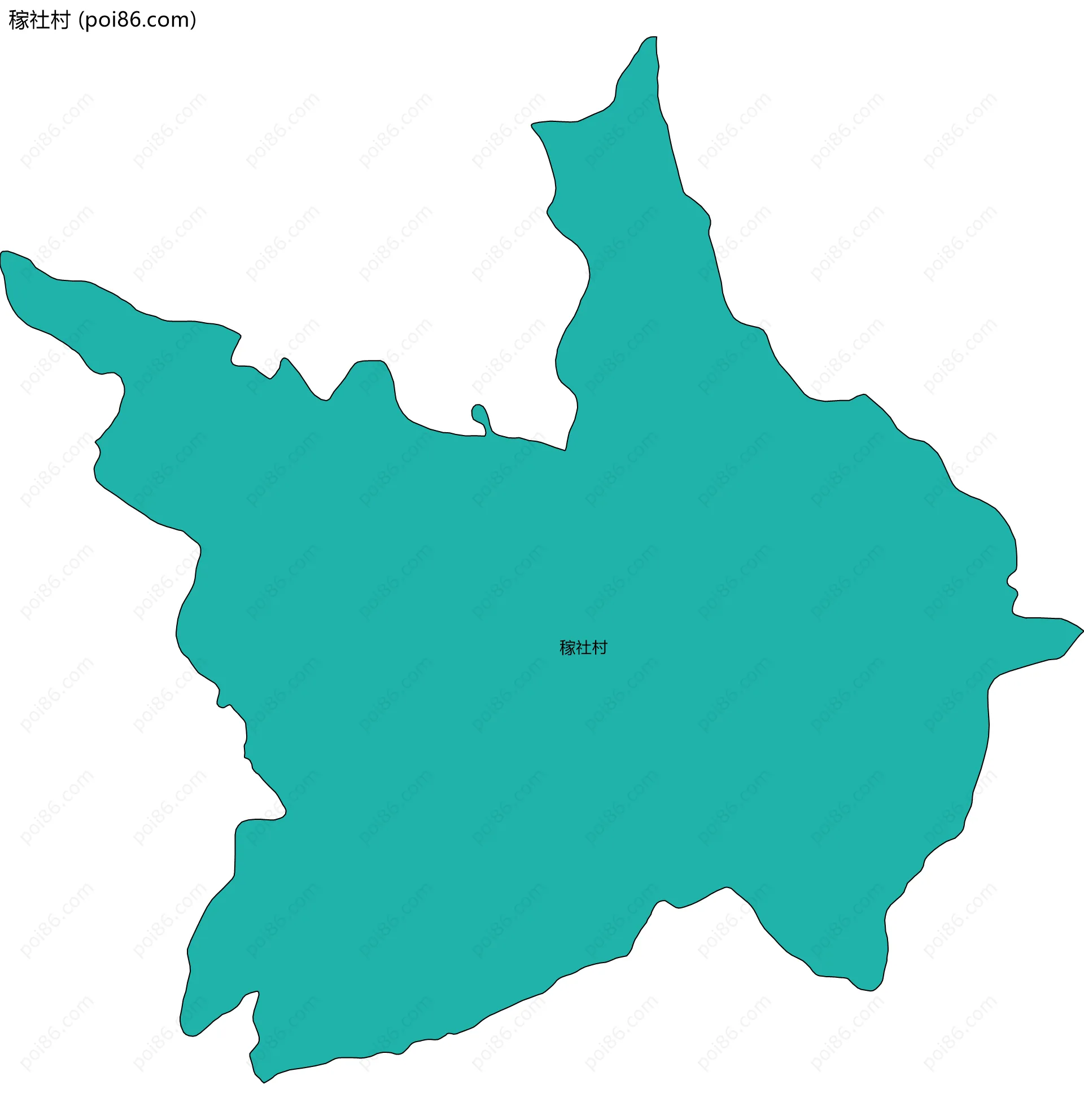 稼社村边界地图