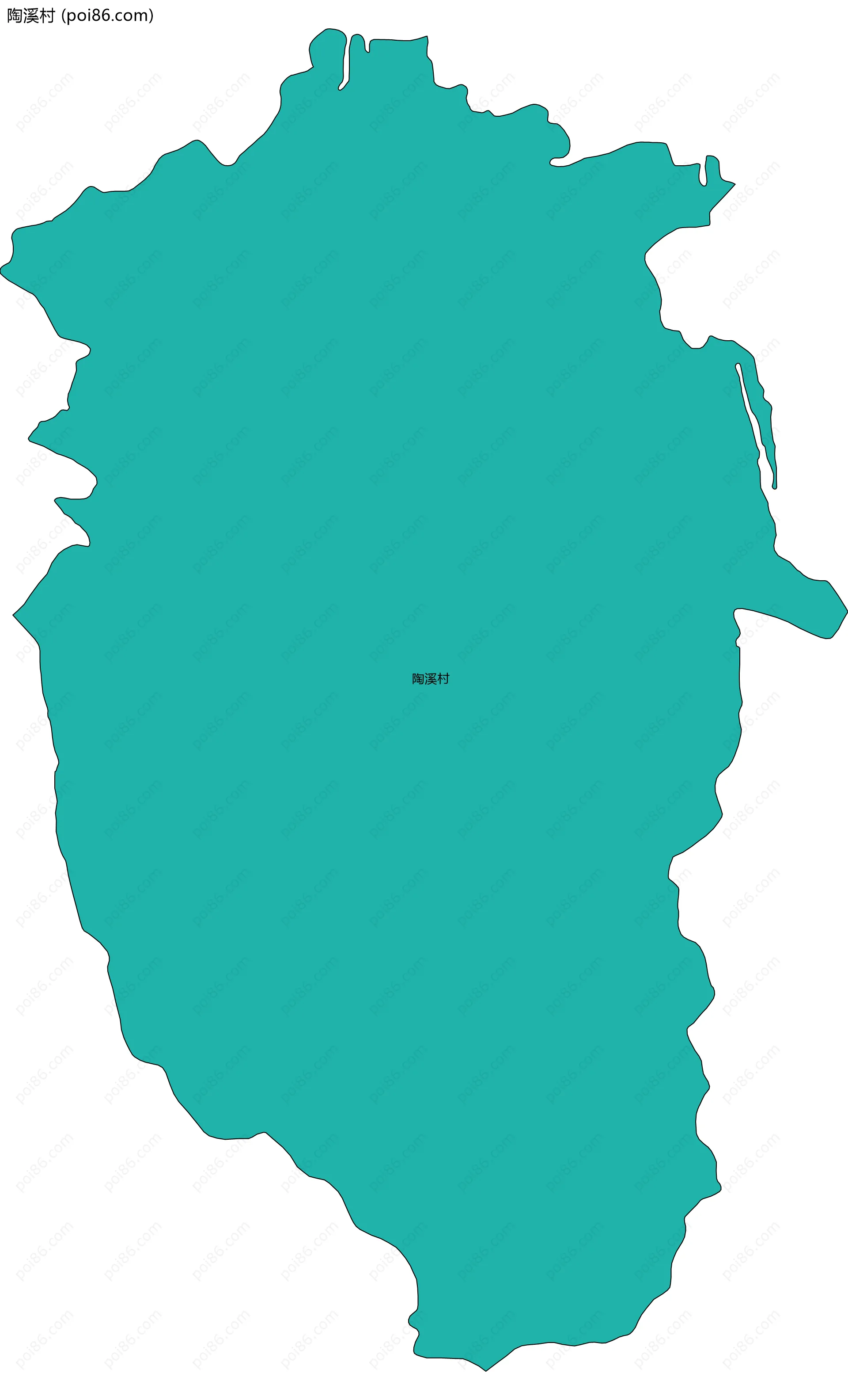 陶溪村边界地图