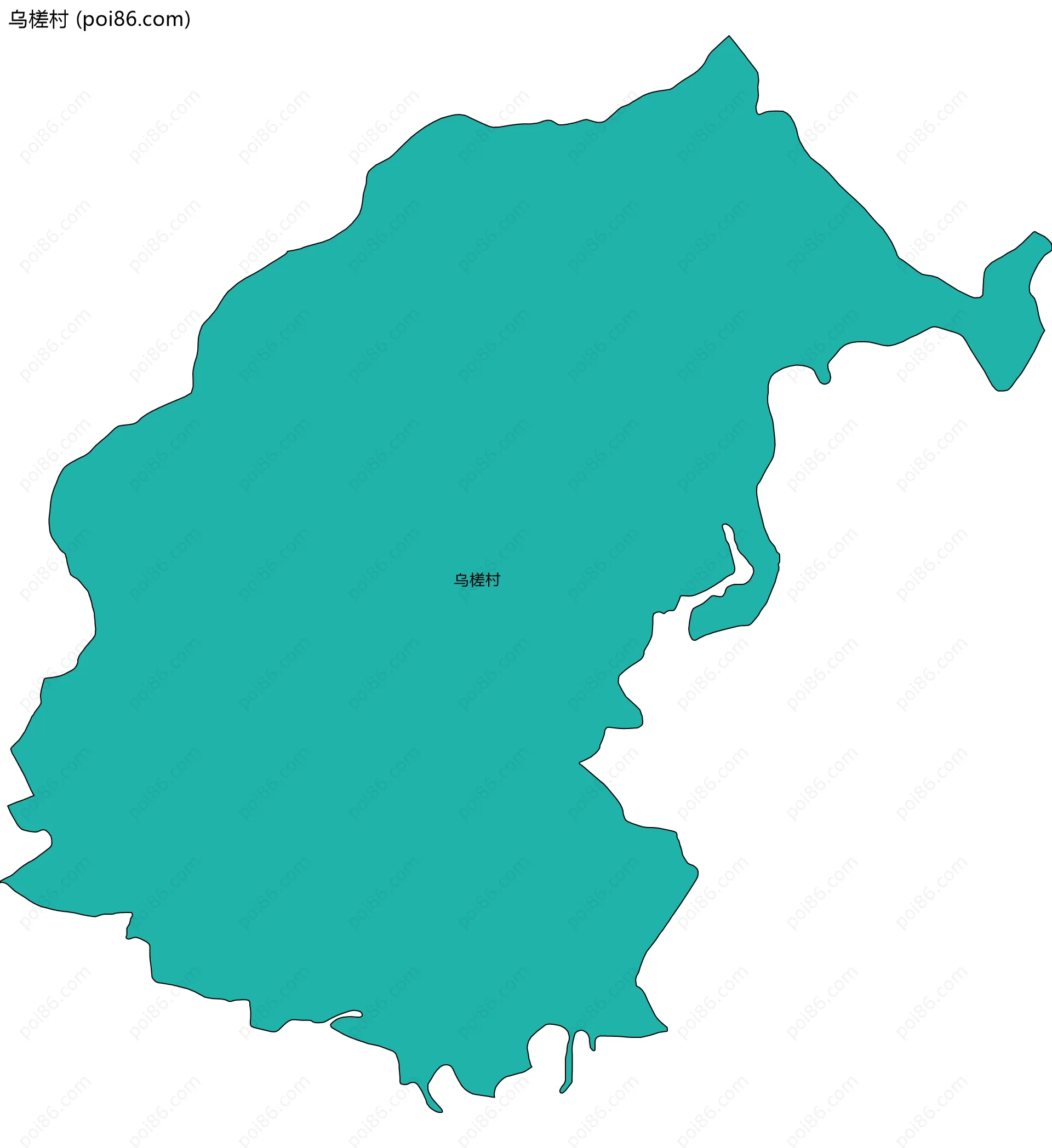 乌槎村边界地图