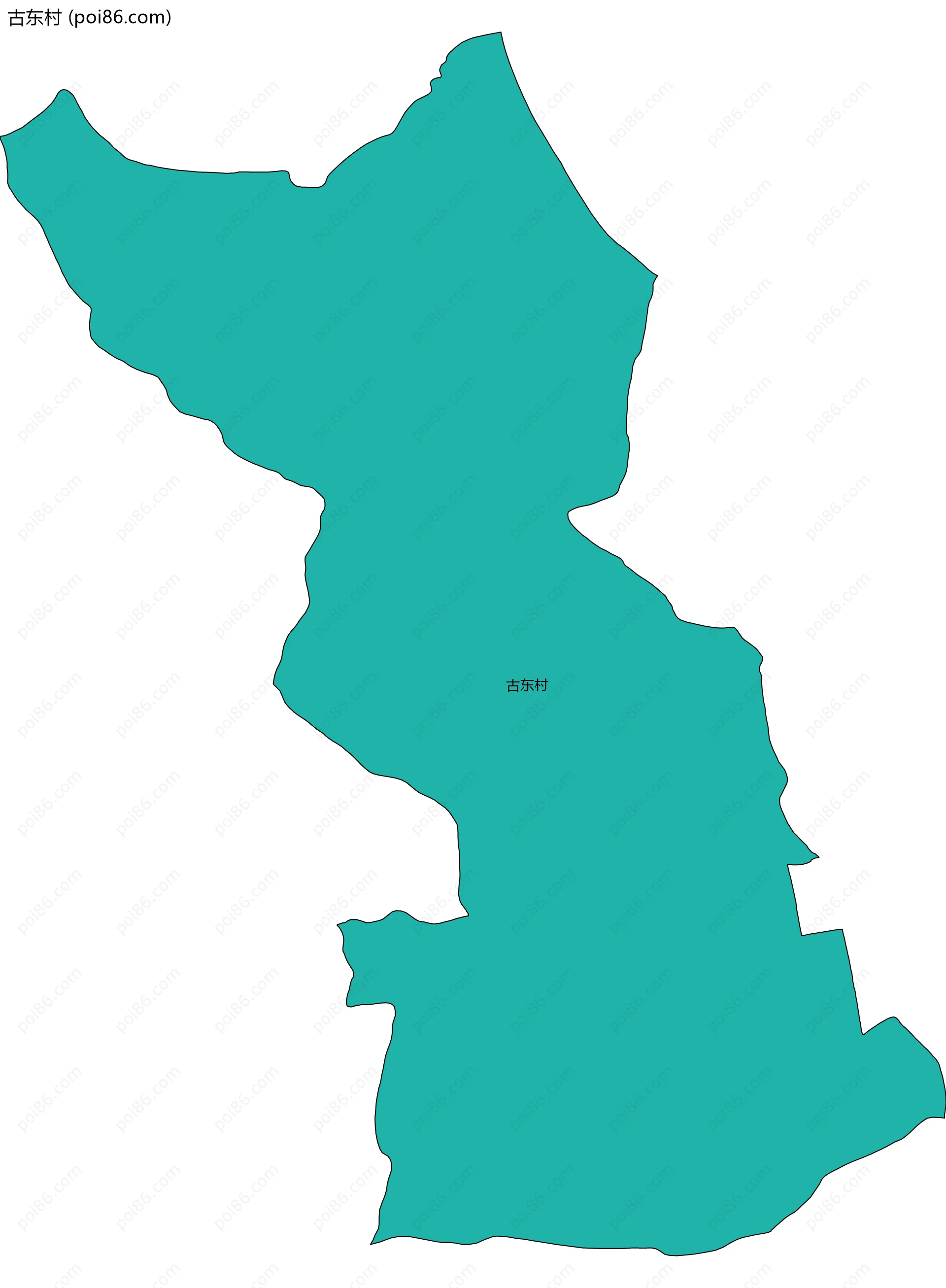 古东村边界地图