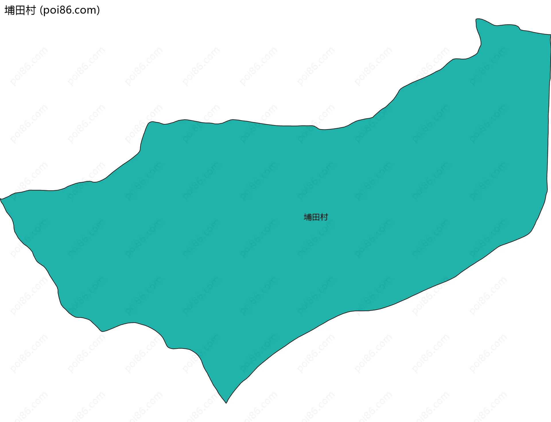 埔田村边界地图