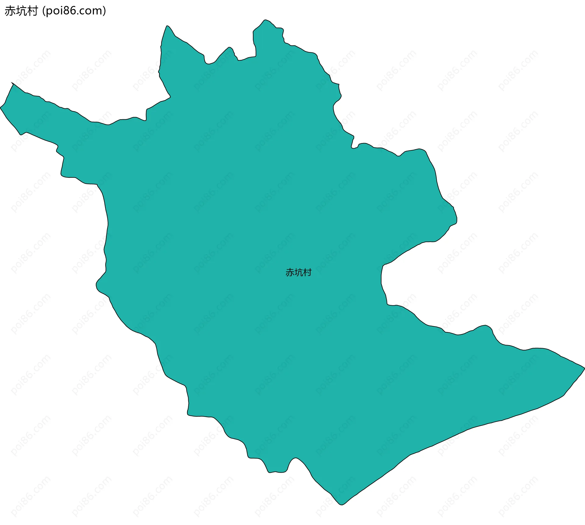 赤坑村边界地图