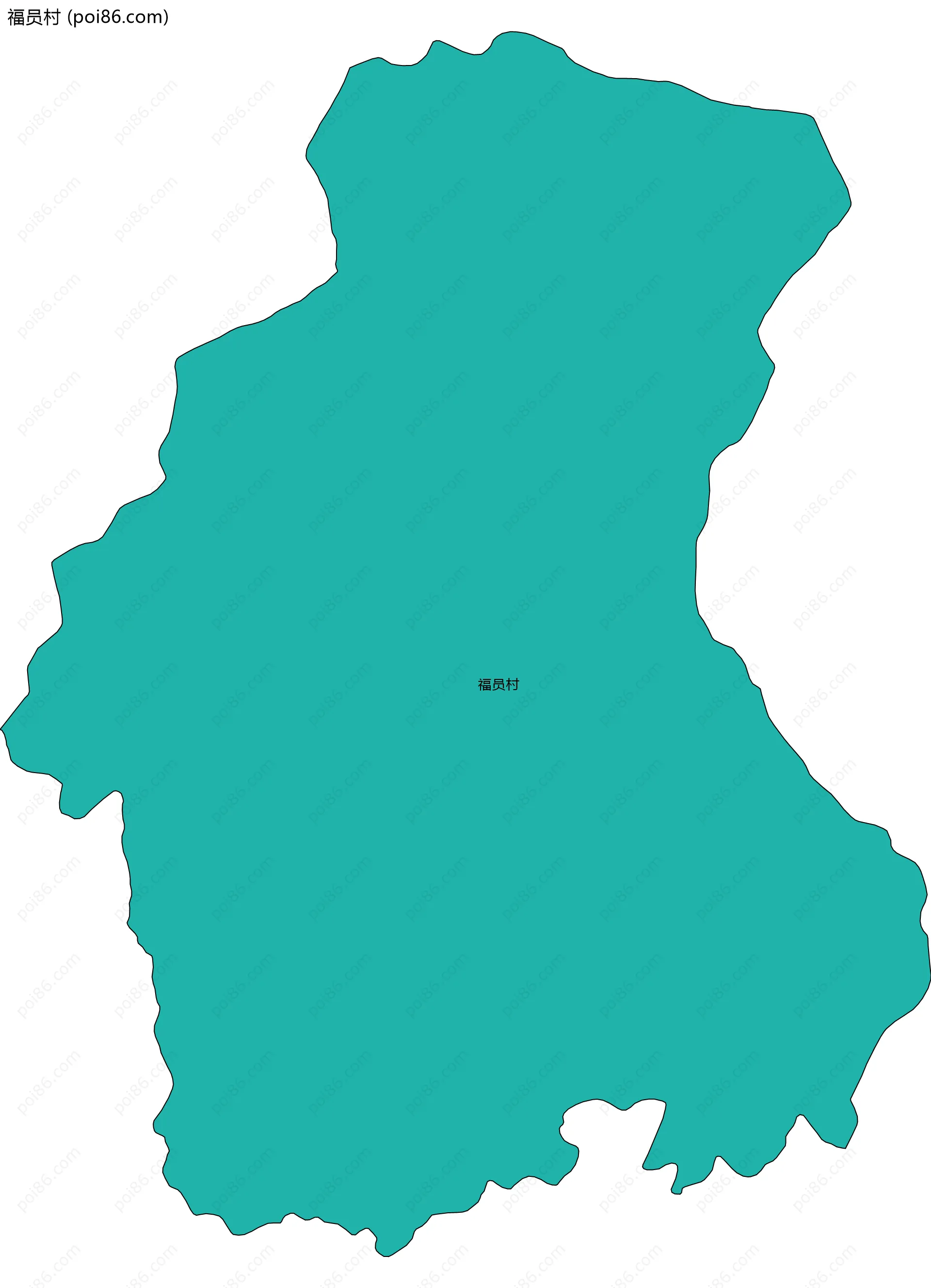 福员村边界地图