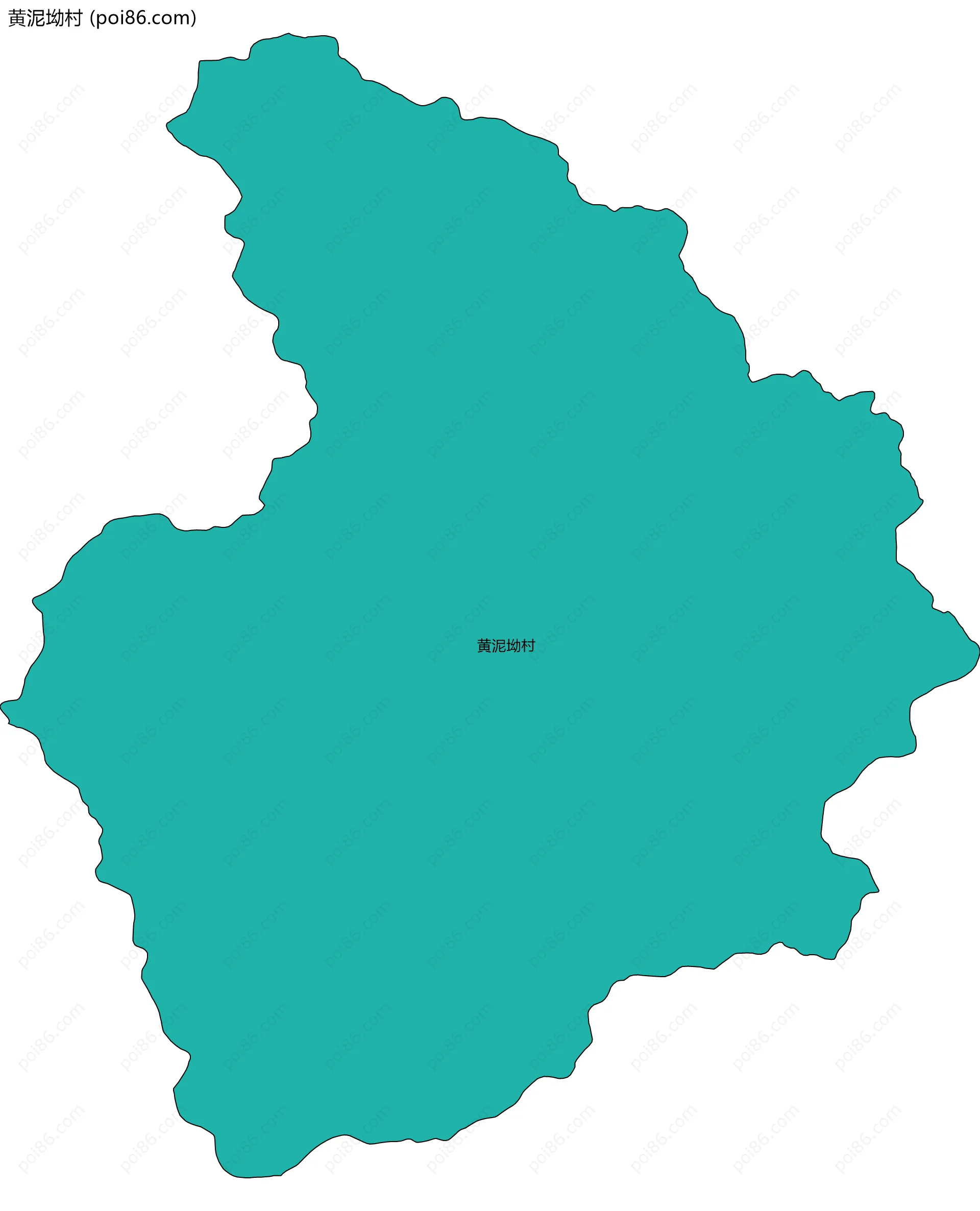 黄泥坳村边界地图