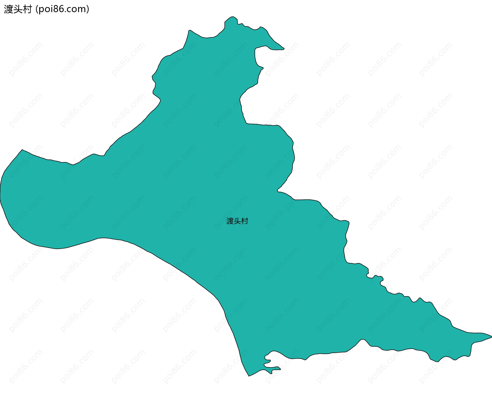 渡头村边界地图