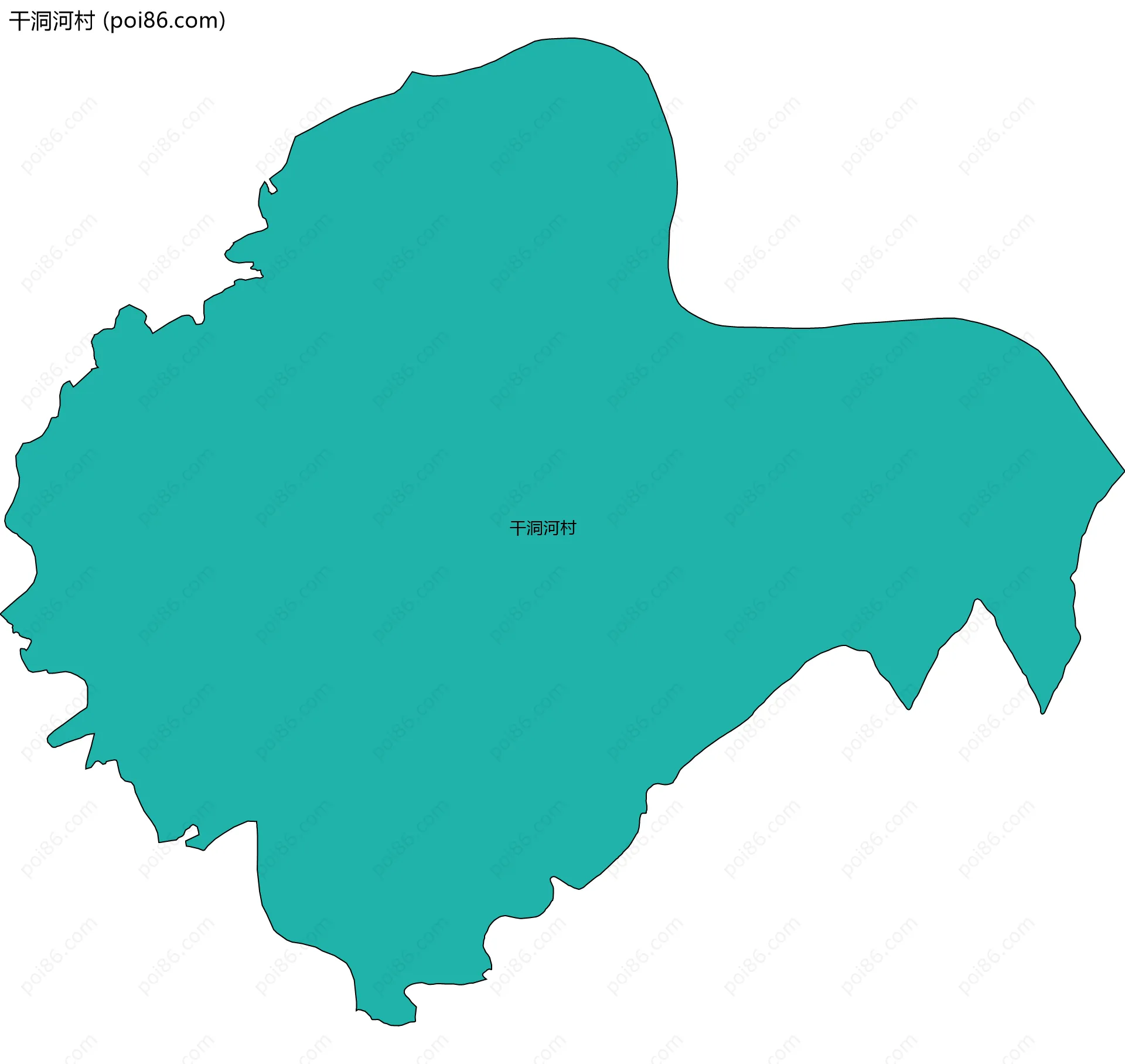 干洞河村边界地图