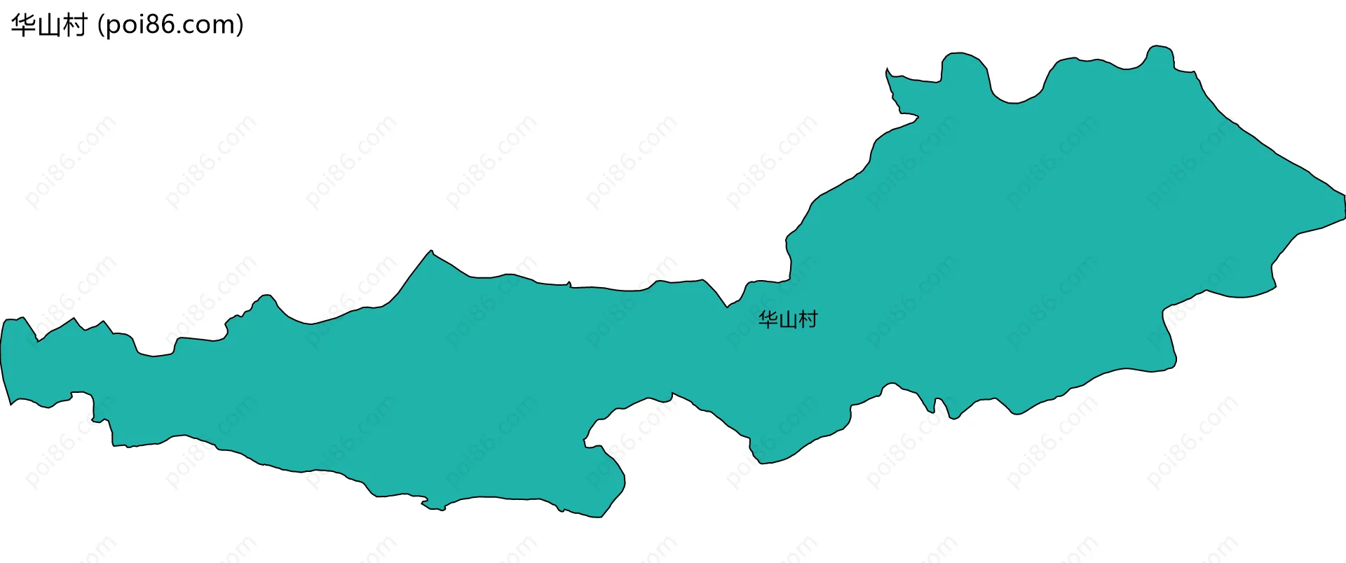 华山村边界地图