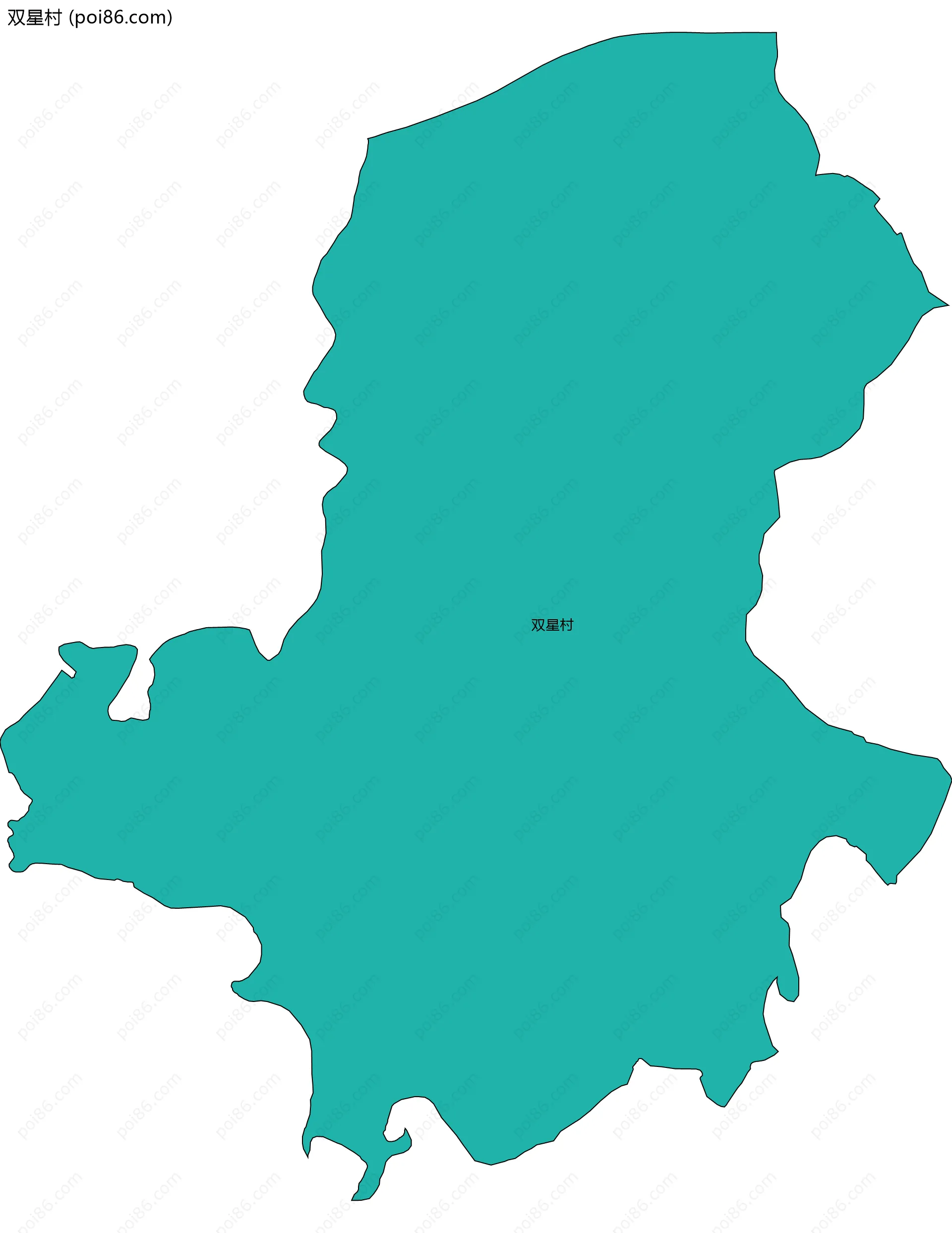 双星村边界地图