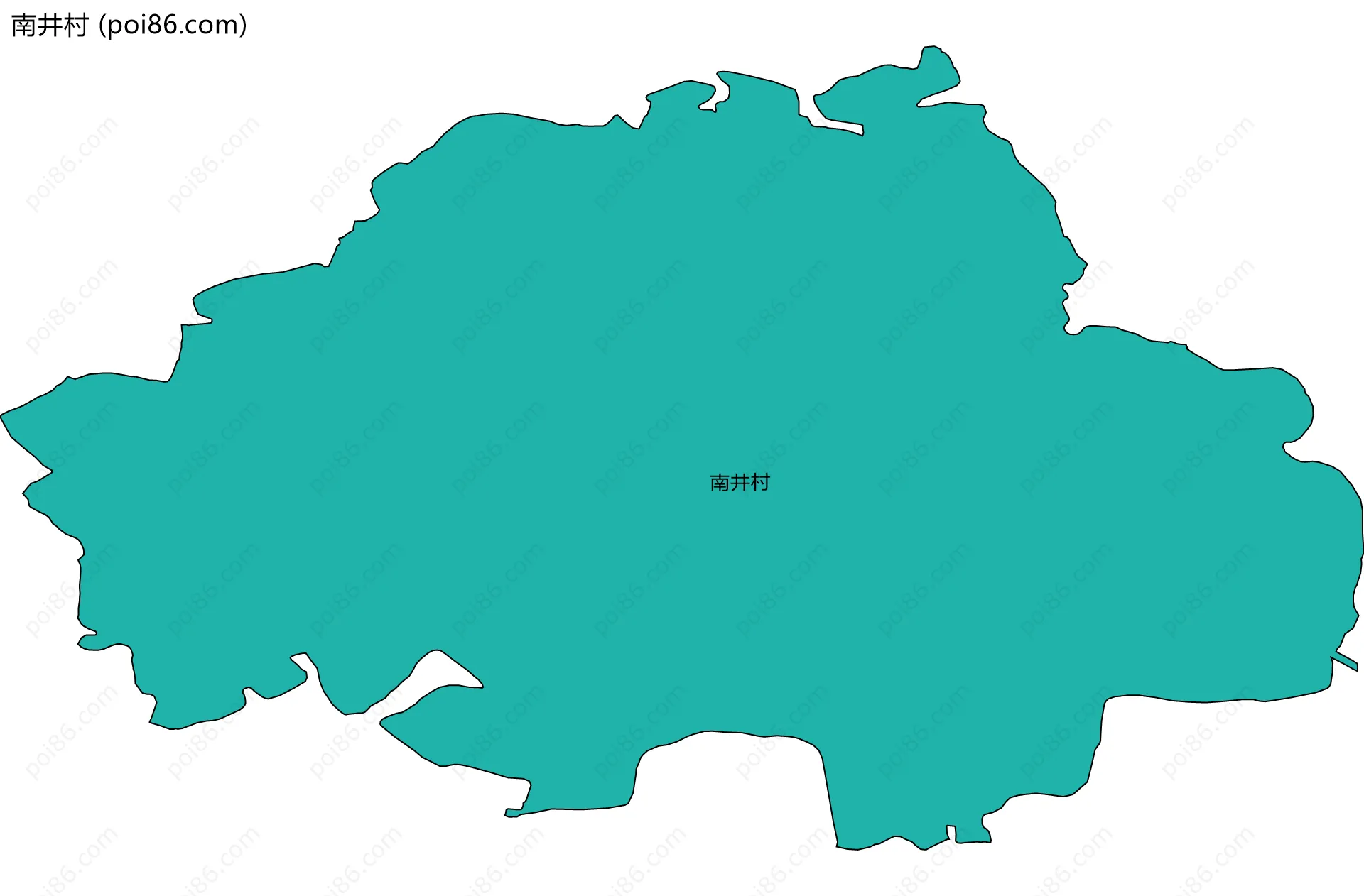 南井村边界地图