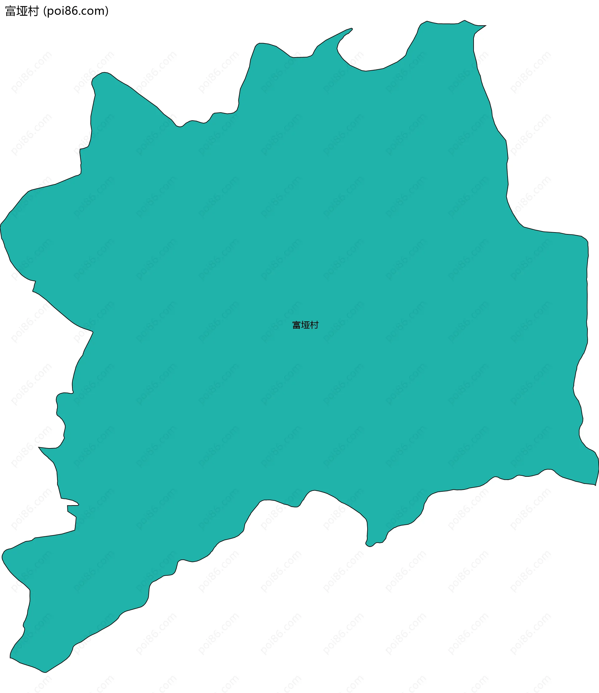 富垭村边界地图