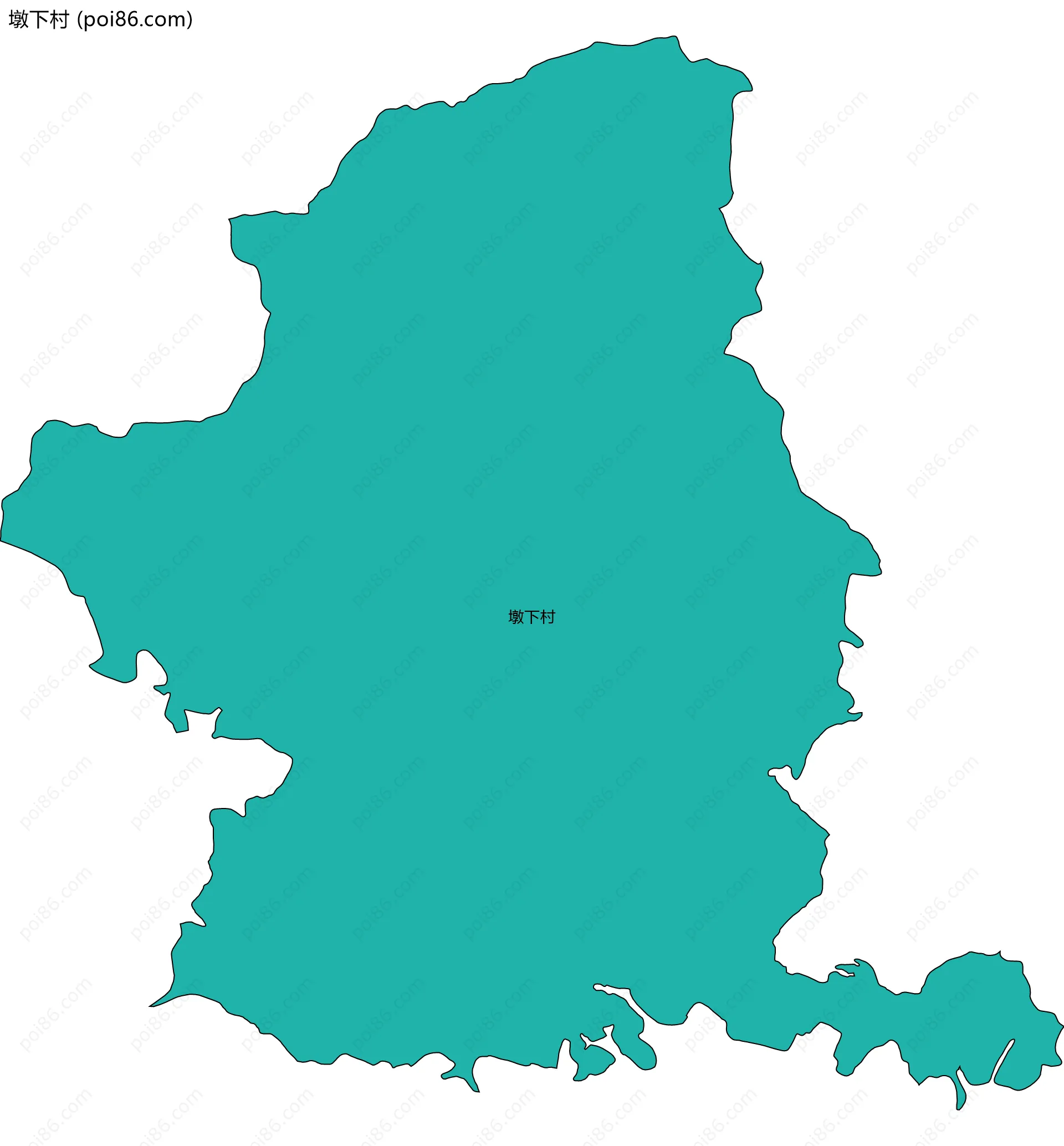 墩下村边界地图