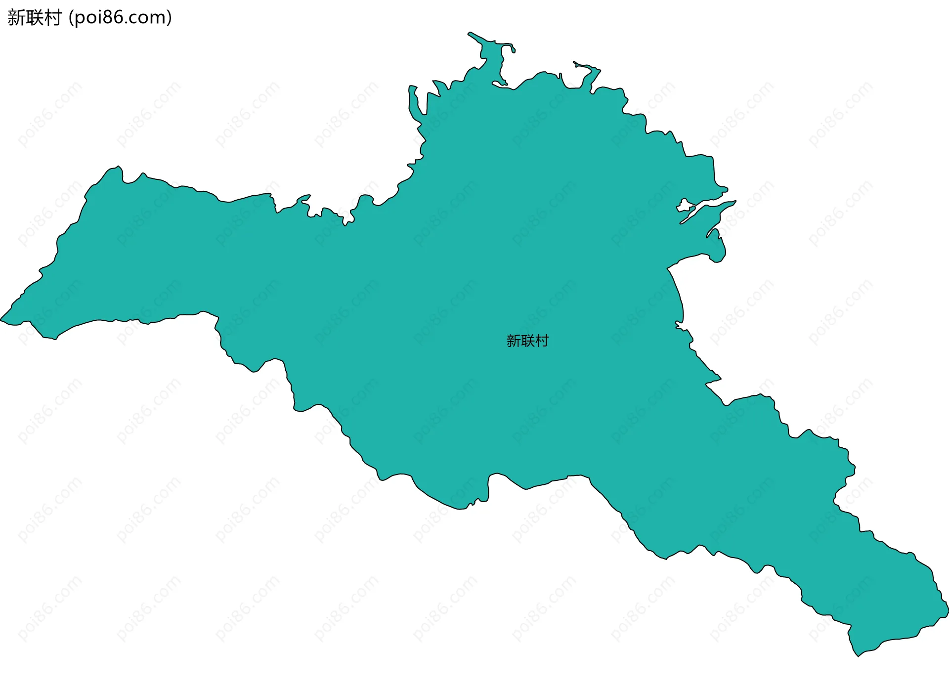 新联村边界地图
