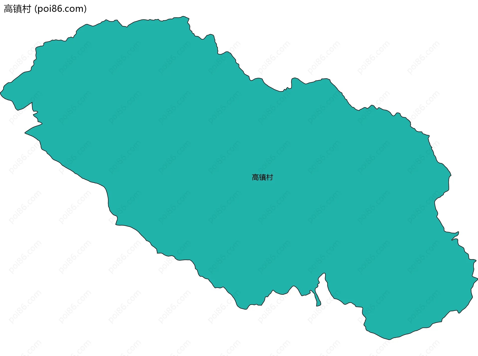 高镇村边界地图