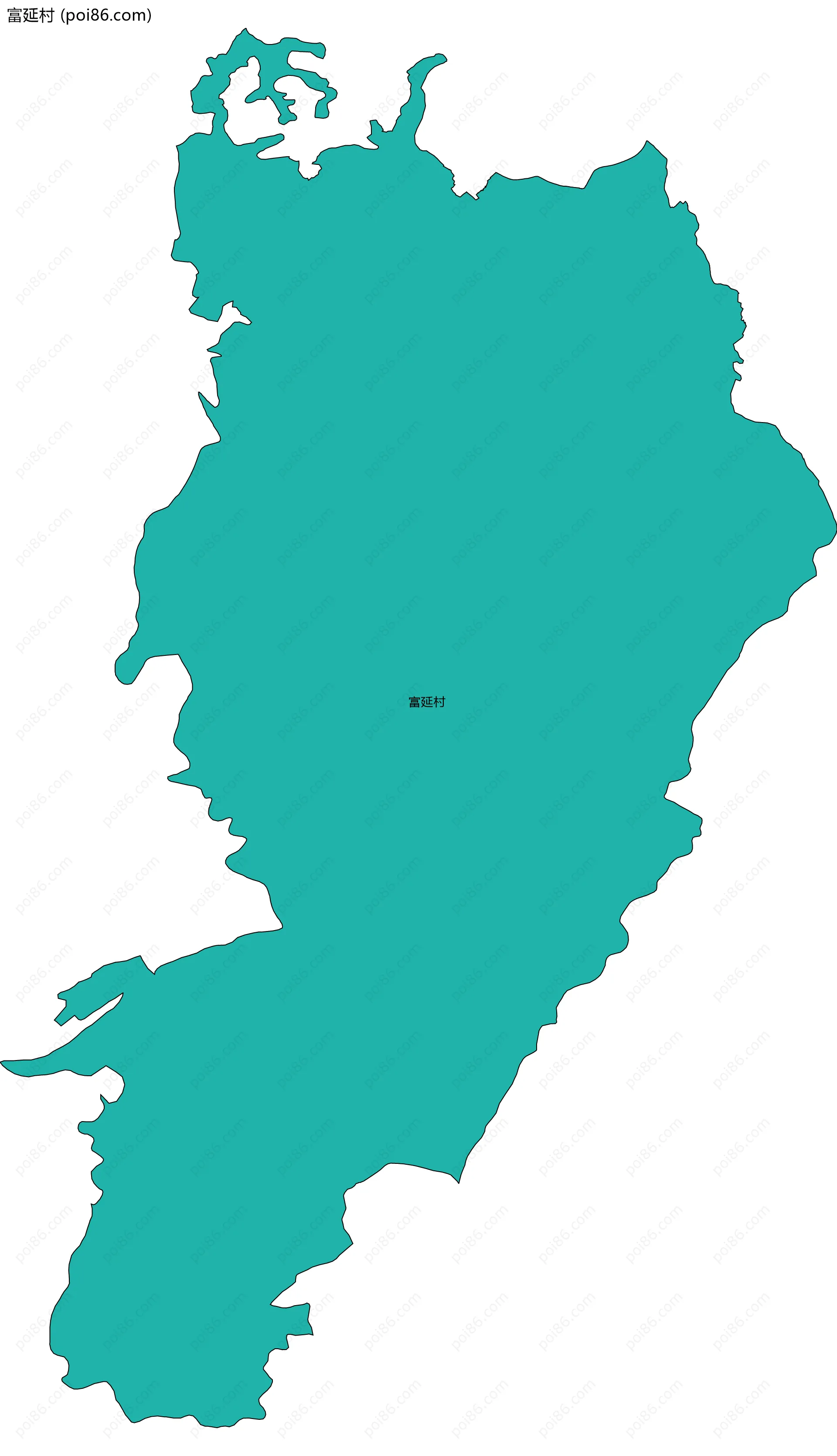 富延村边界地图