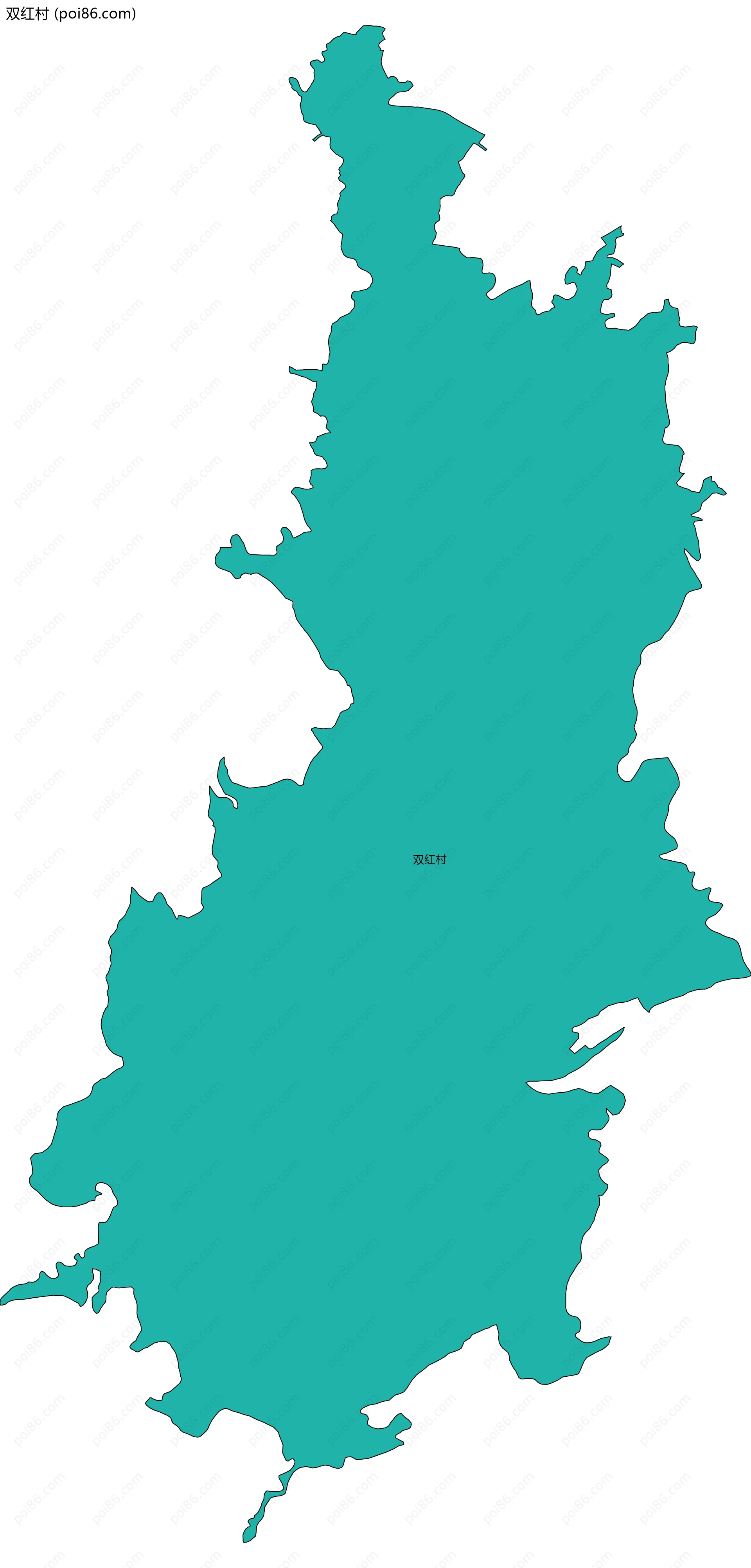 双红村边界地图