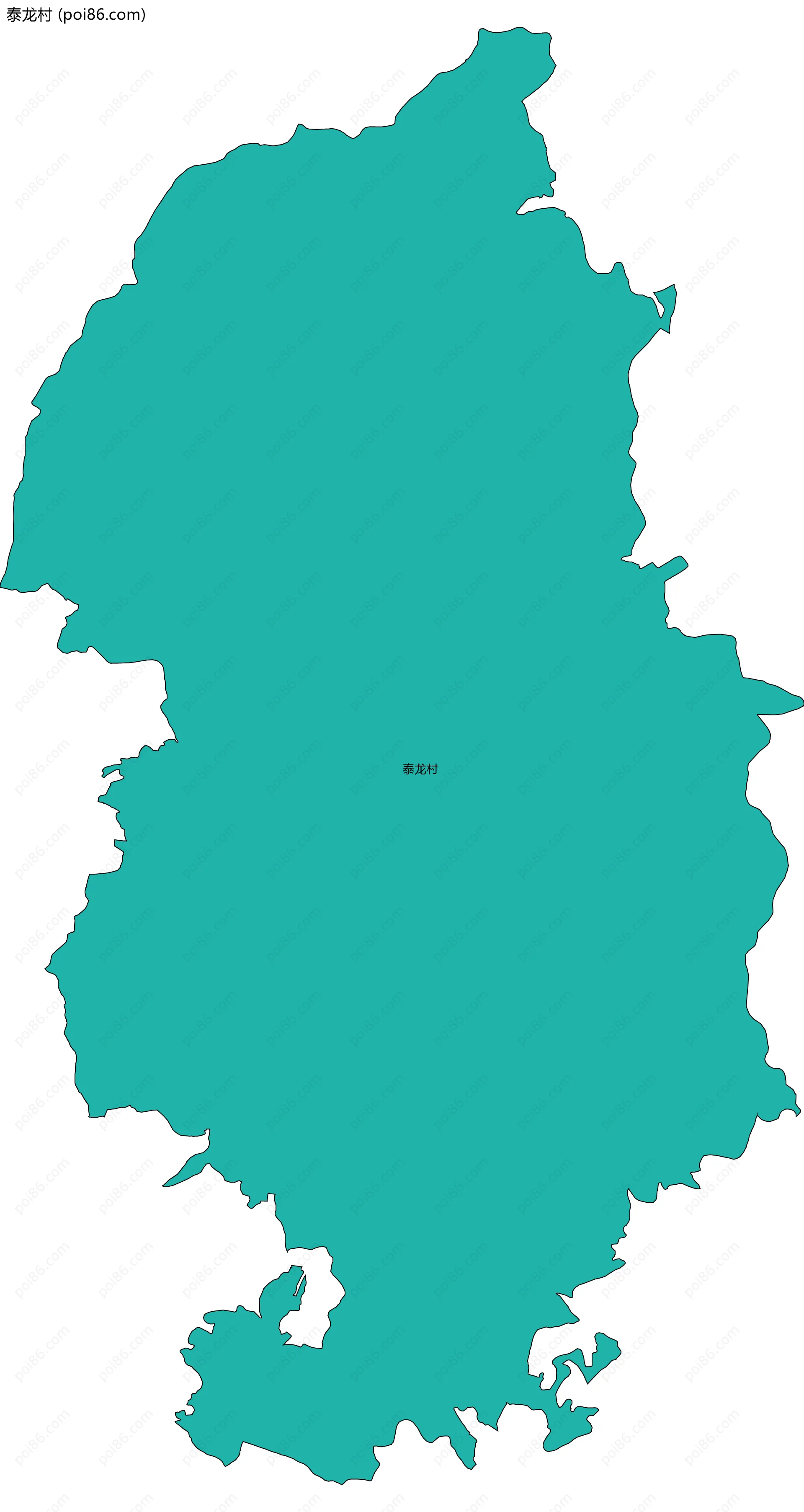 泰龙村边界地图