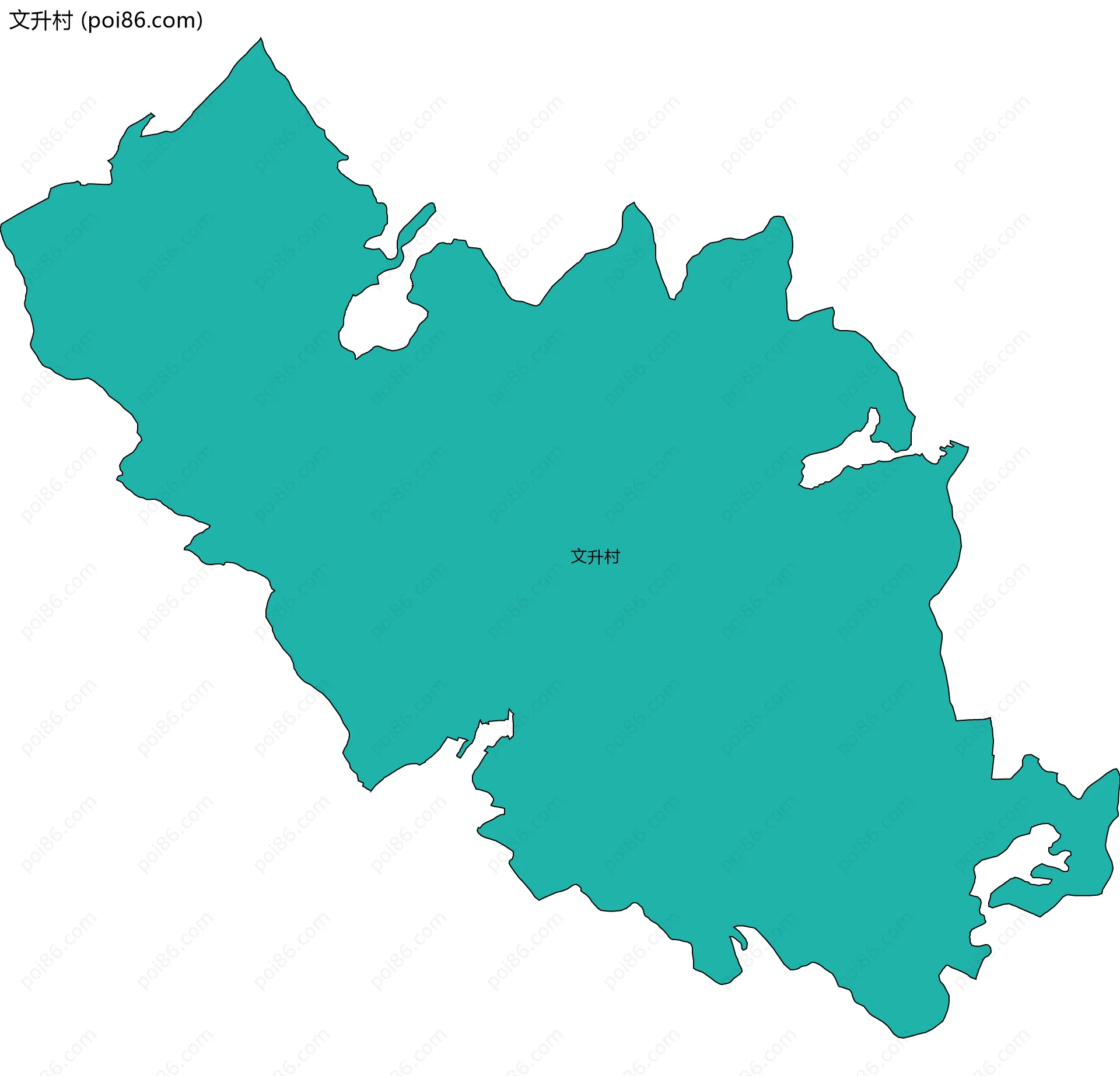 文升村边界地图