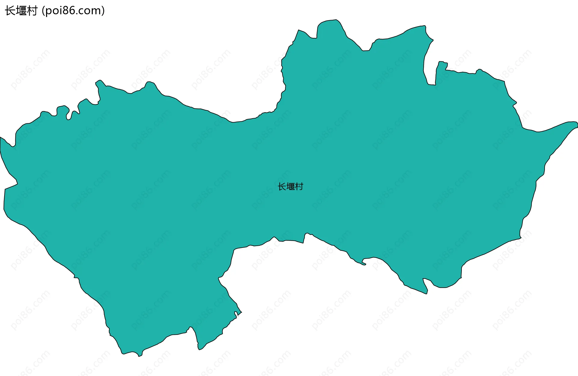 长堰村边界地图