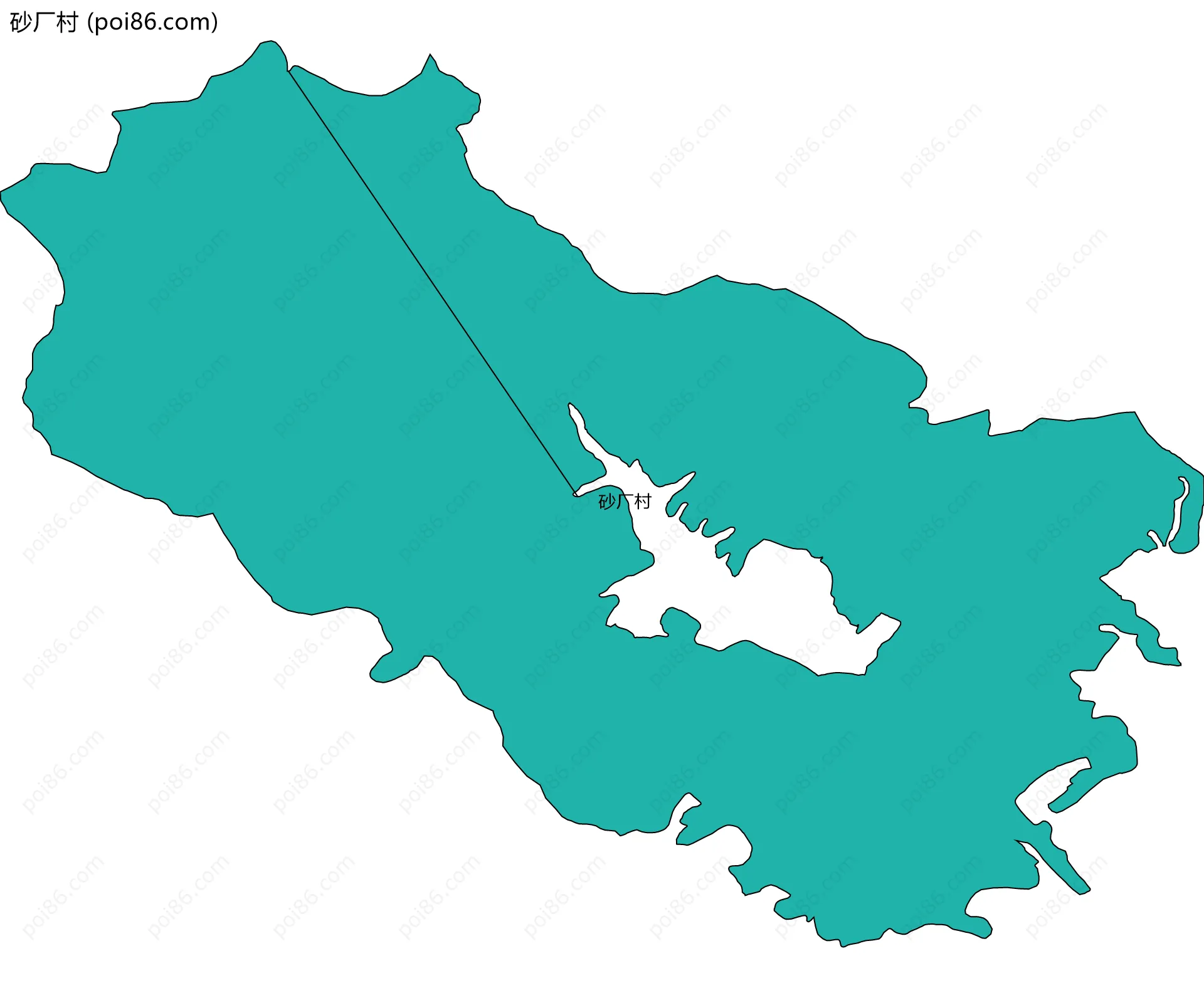 砂厂村边界地图