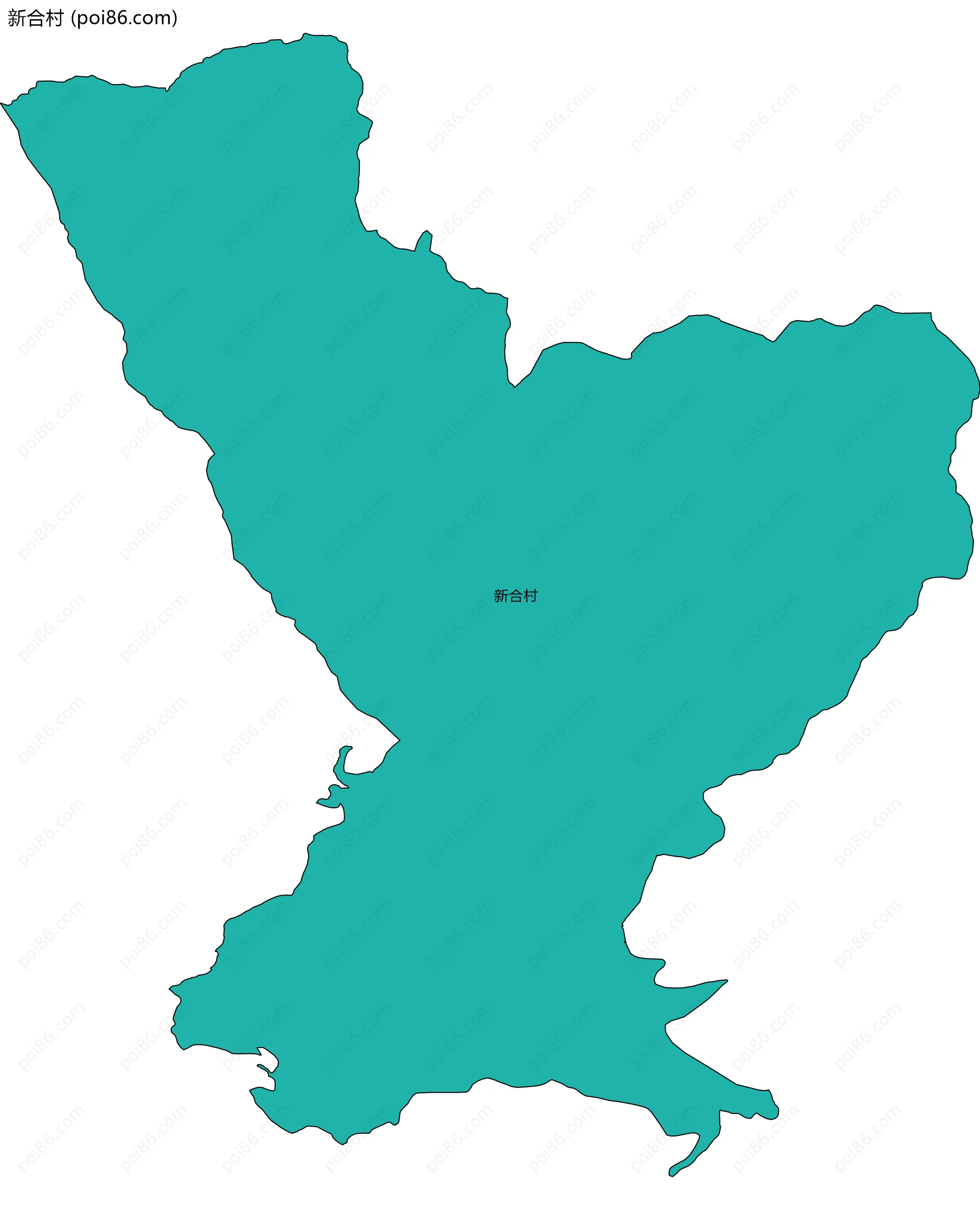 新合村边界地图