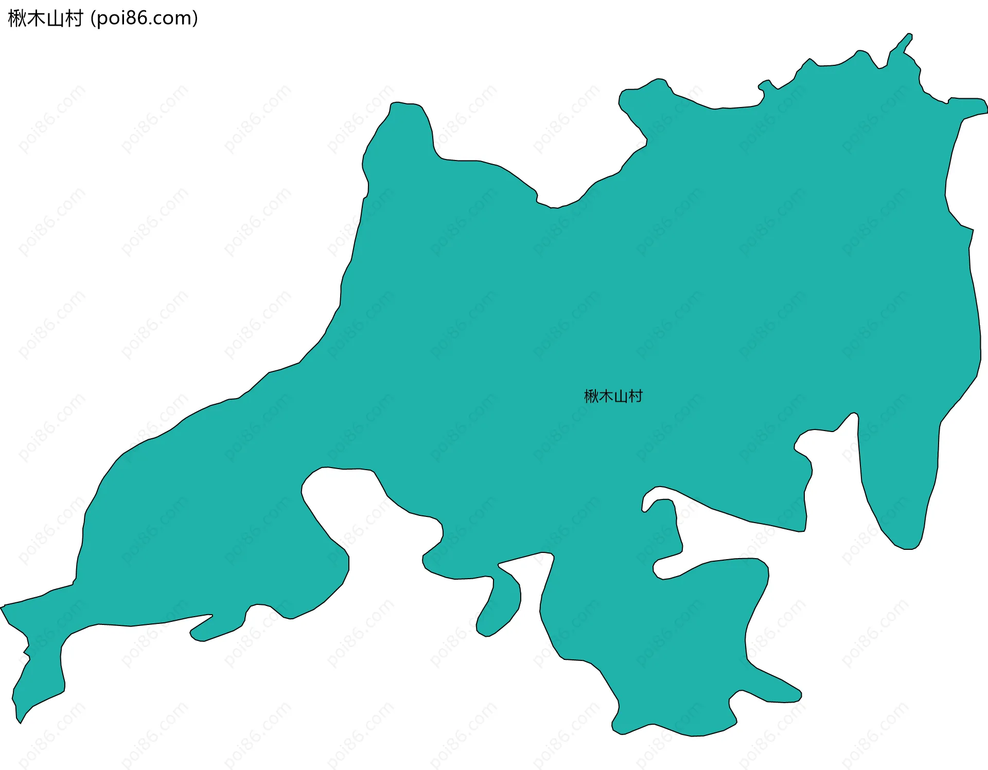 楸木山村边界地图