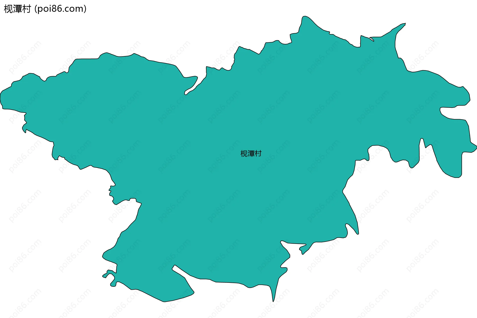 枧潭村边界地图