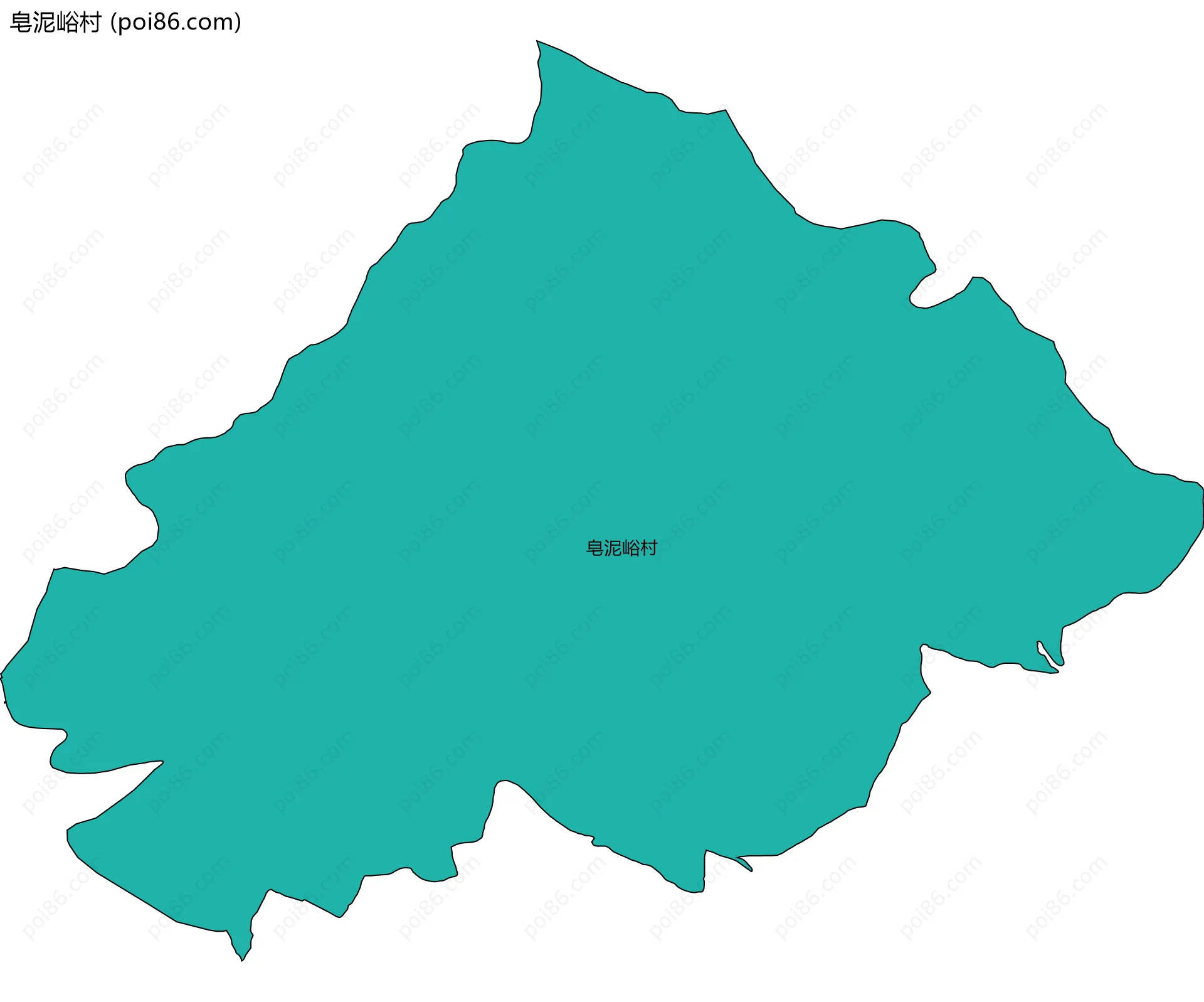 皂泥峪村边界地图