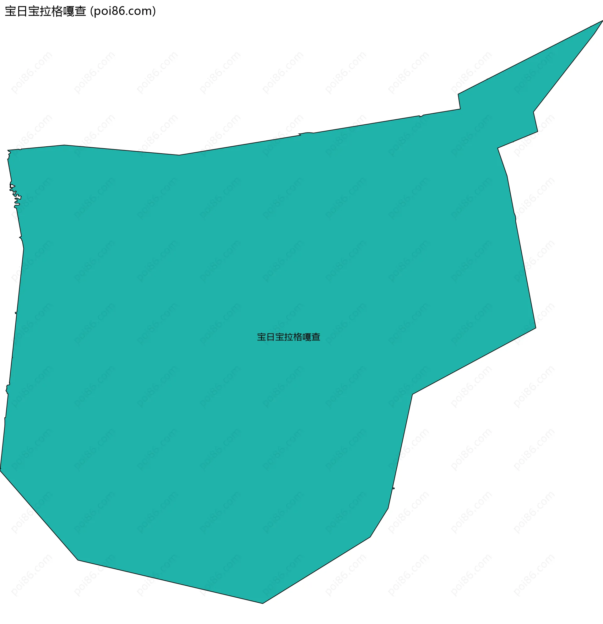 宝日宝拉格嘎查边界地图