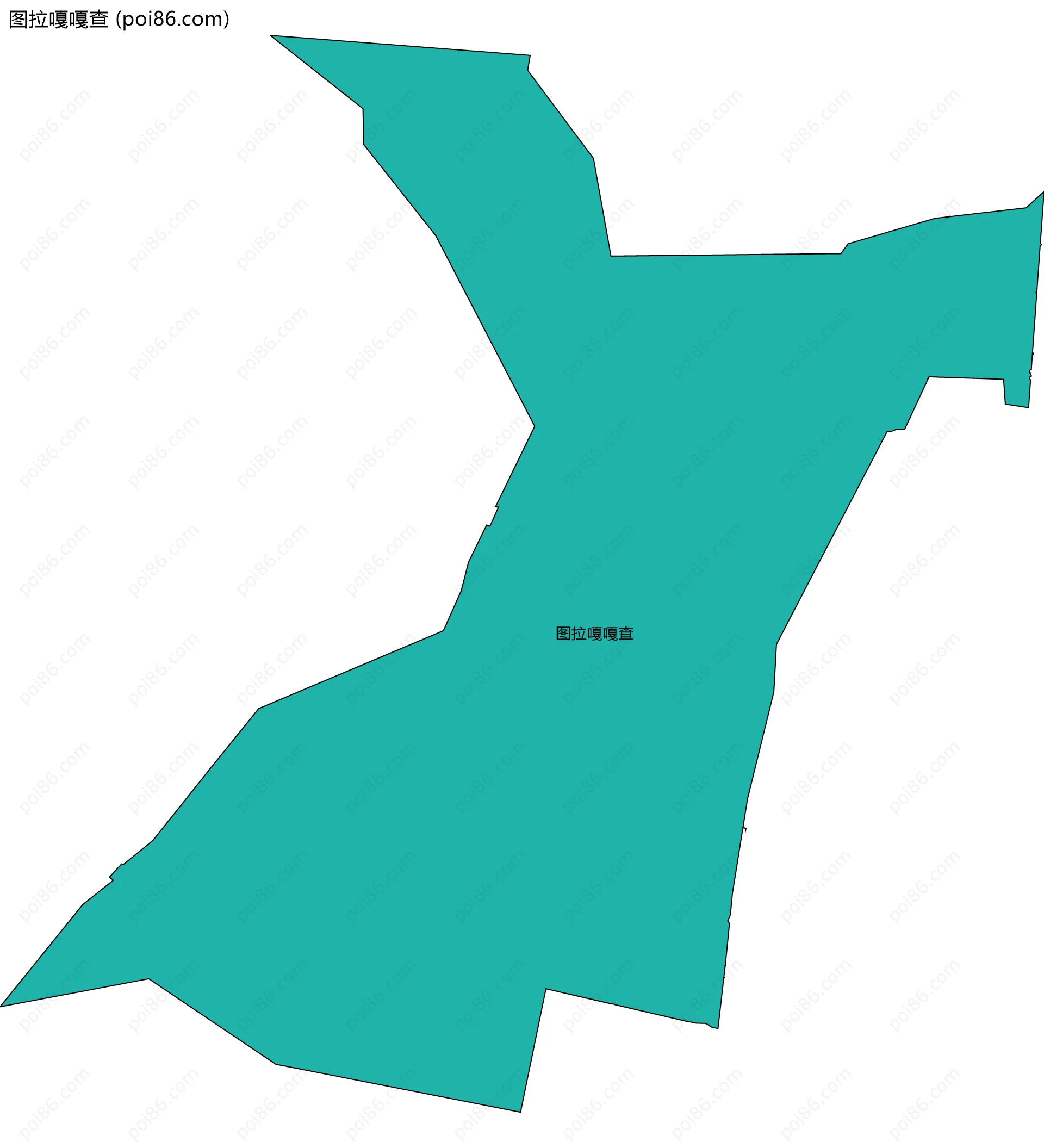 图拉嘎嘎查边界地图