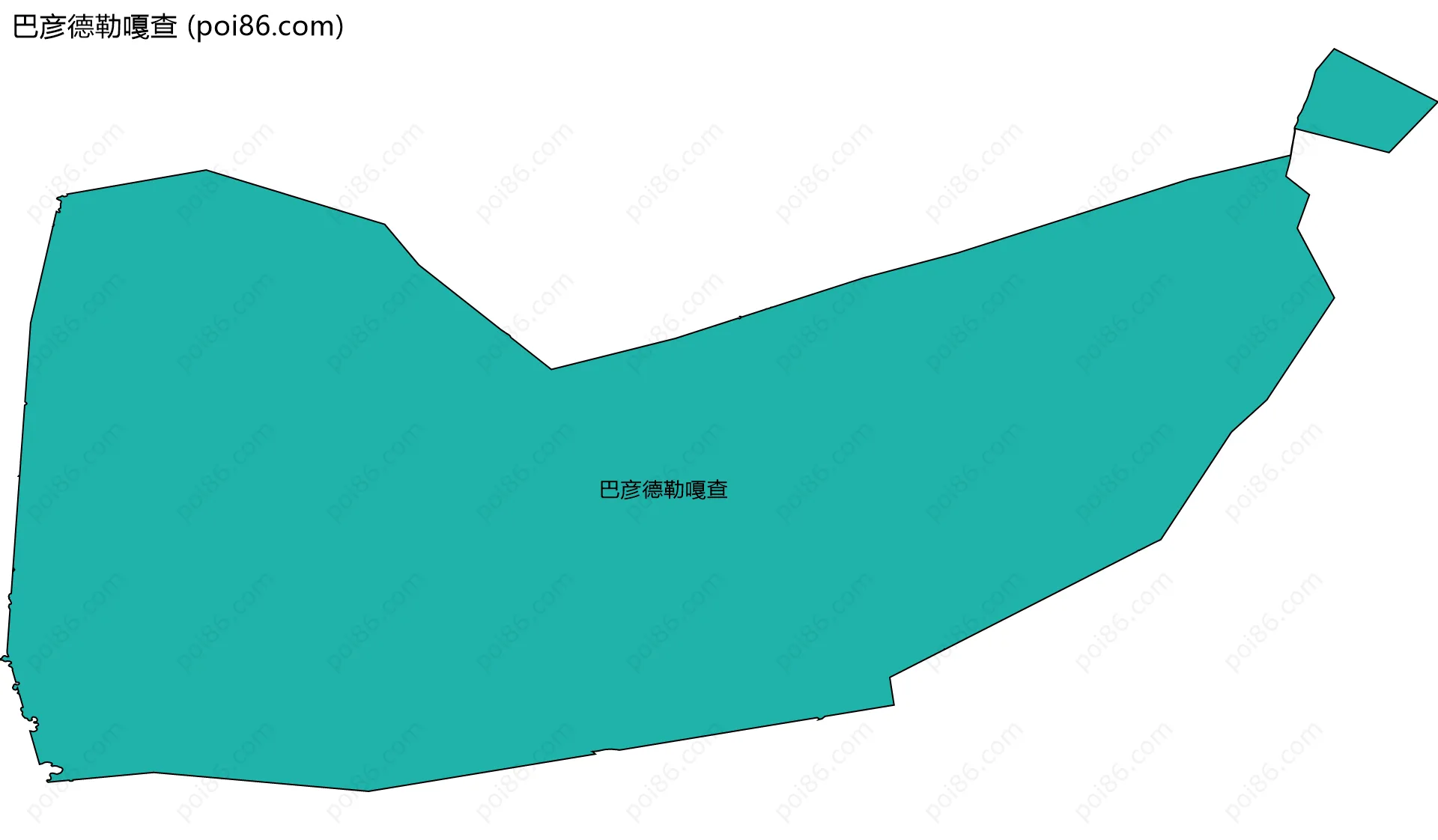 巴彦德勒嘎查边界地图