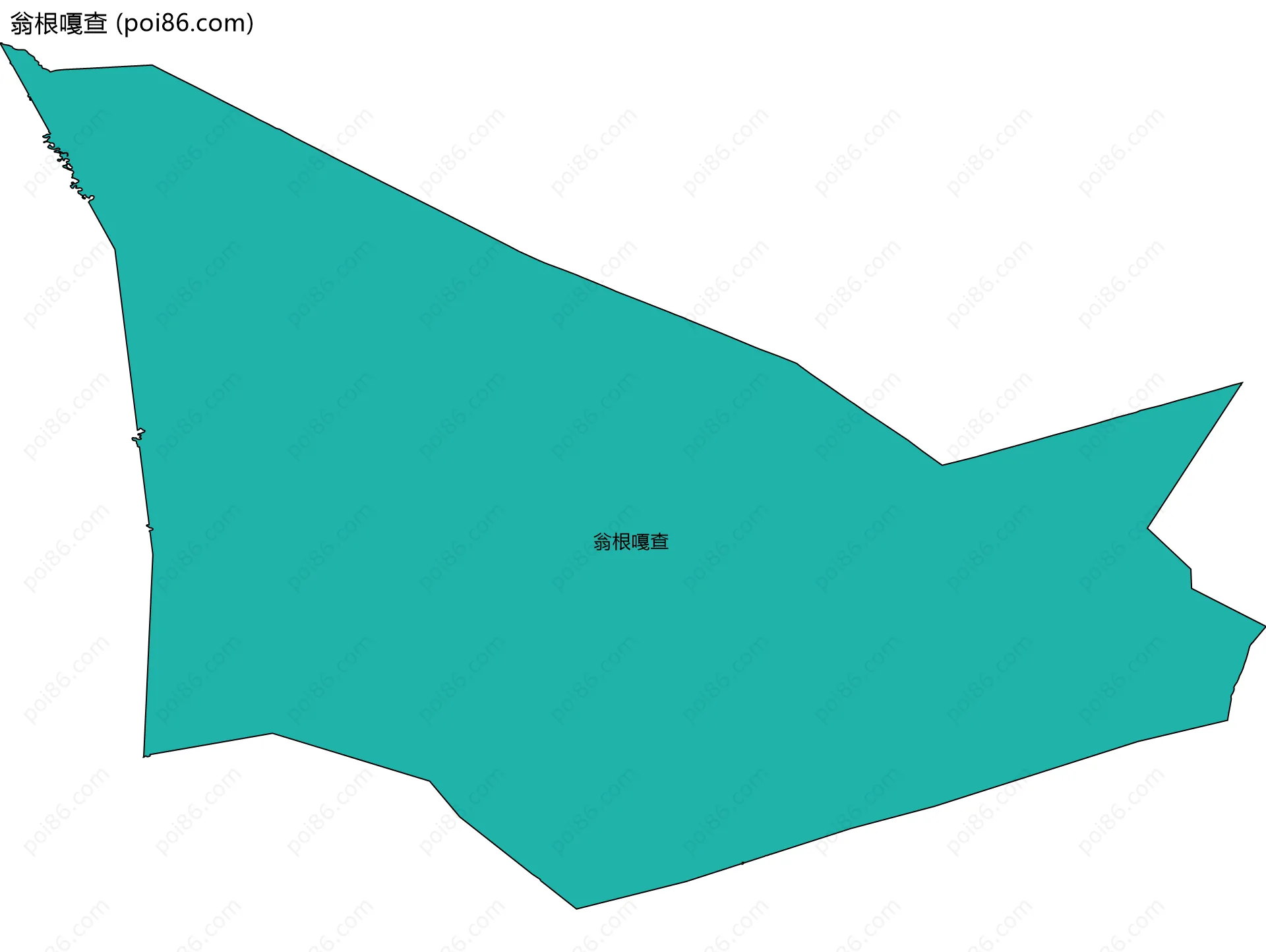 翁根嘎查边界地图