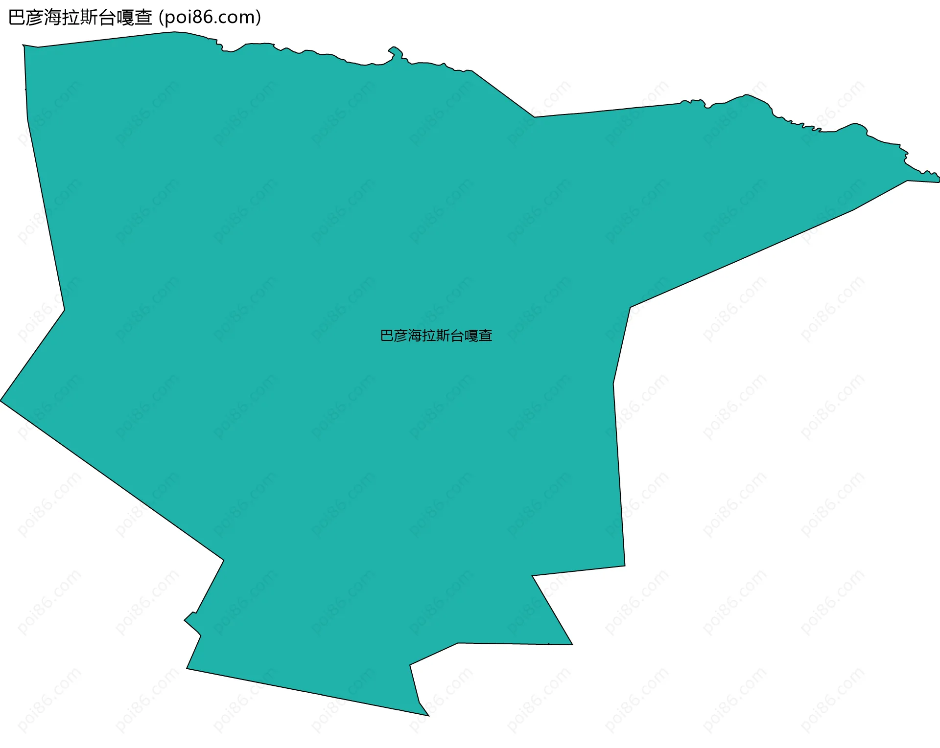 巴彦海拉斯台嘎查边界地图