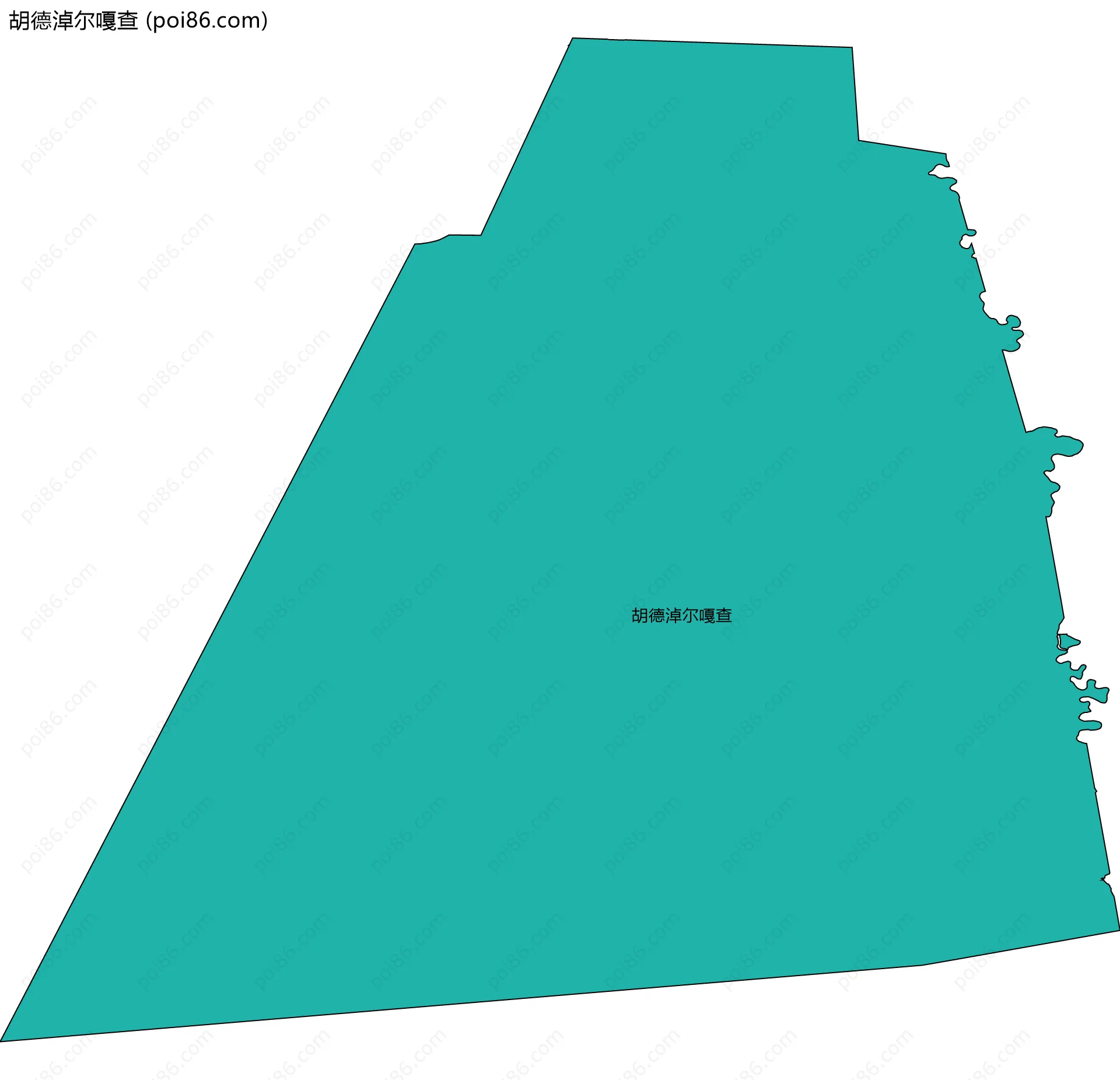 胡德淖尔嘎查边界地图