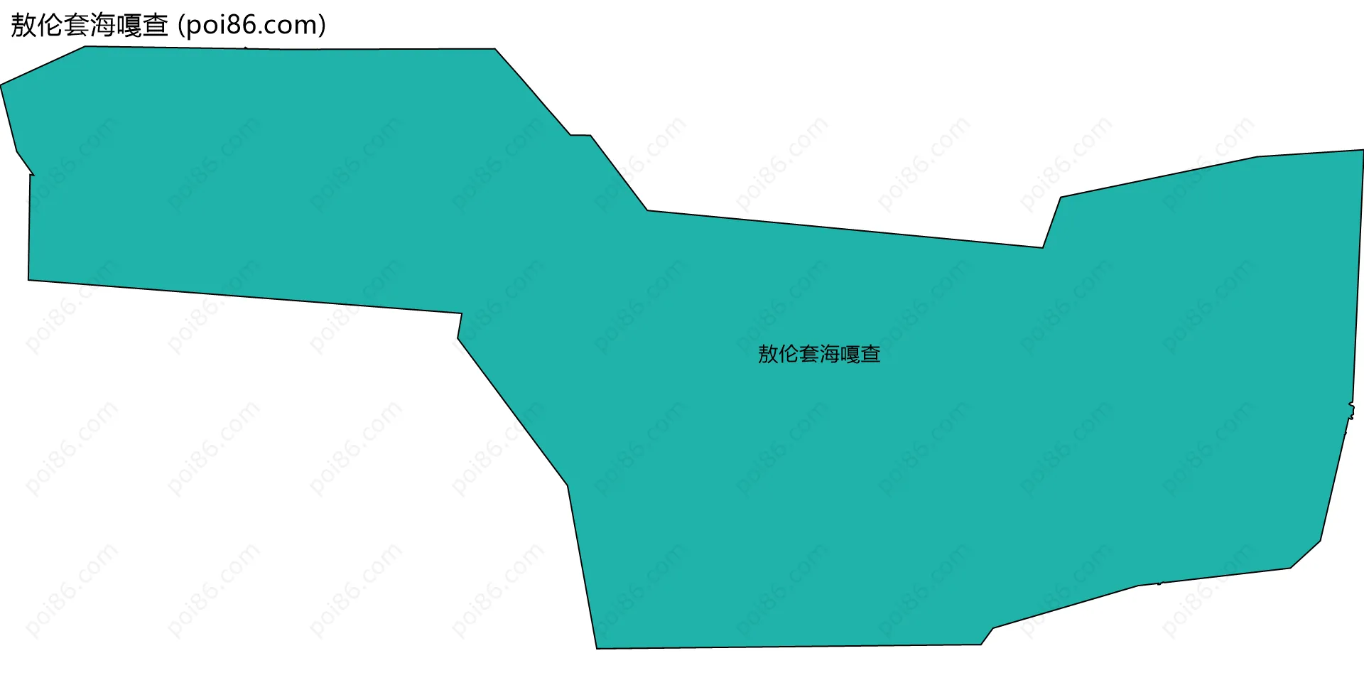 敖伦套海嘎查边界地图