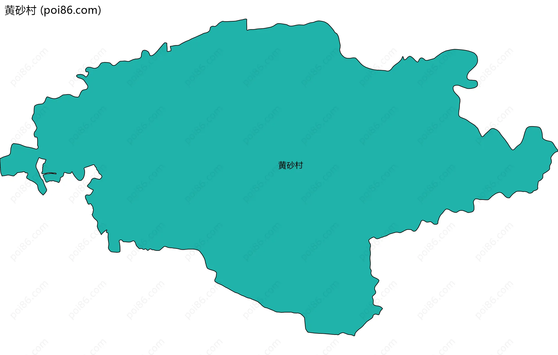 黄砂村边界地图