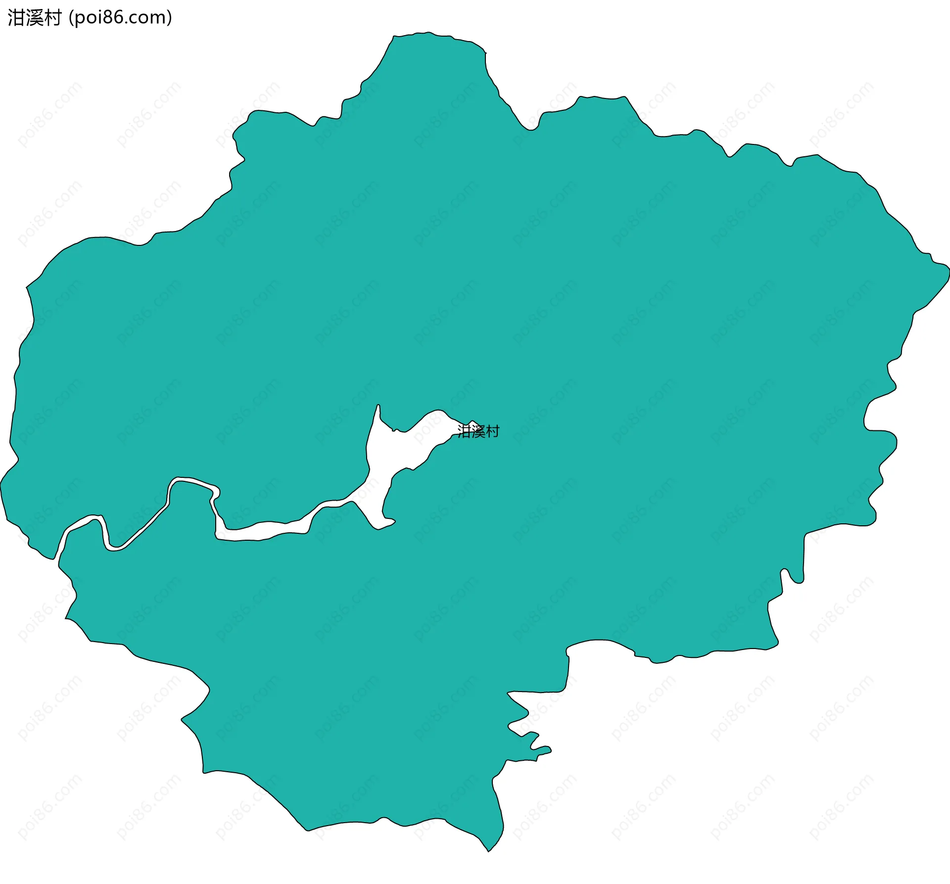 泔溪村边界地图