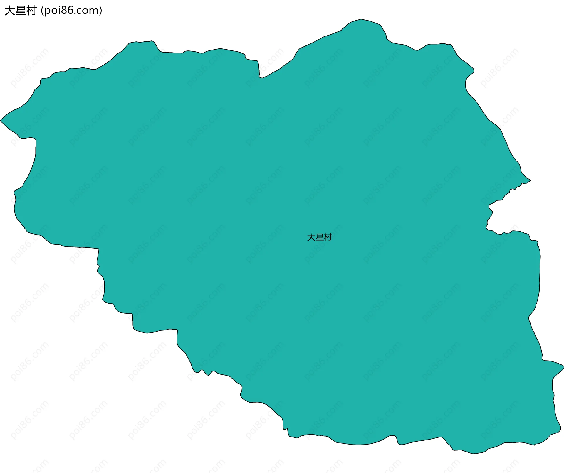大星村边界地图
