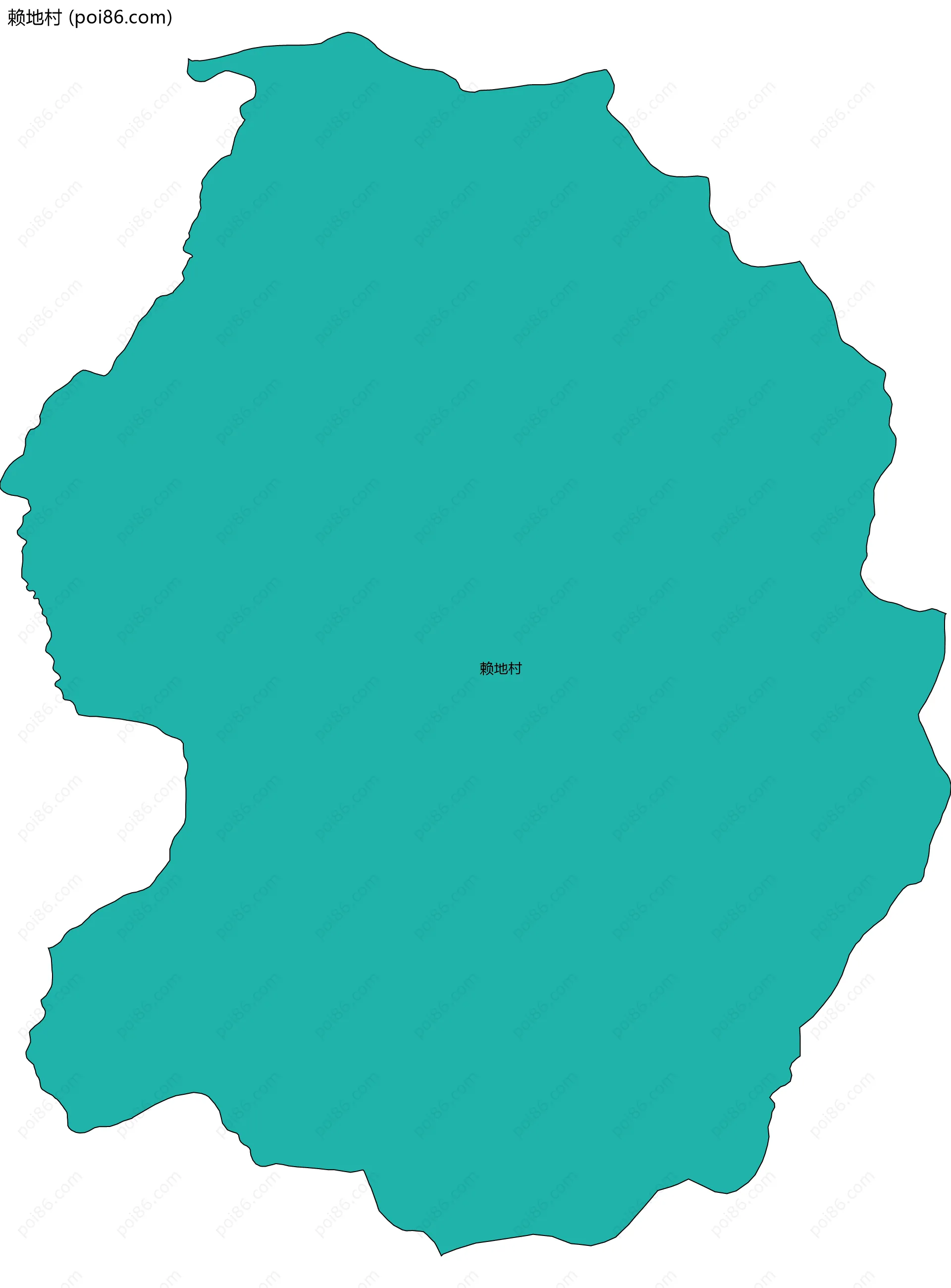 赖地村边界地图