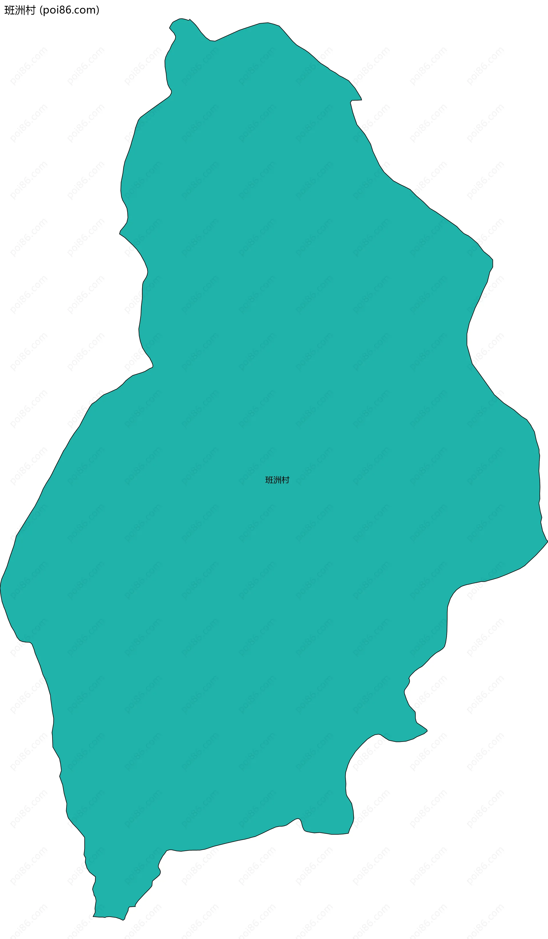 班洲村边界地图